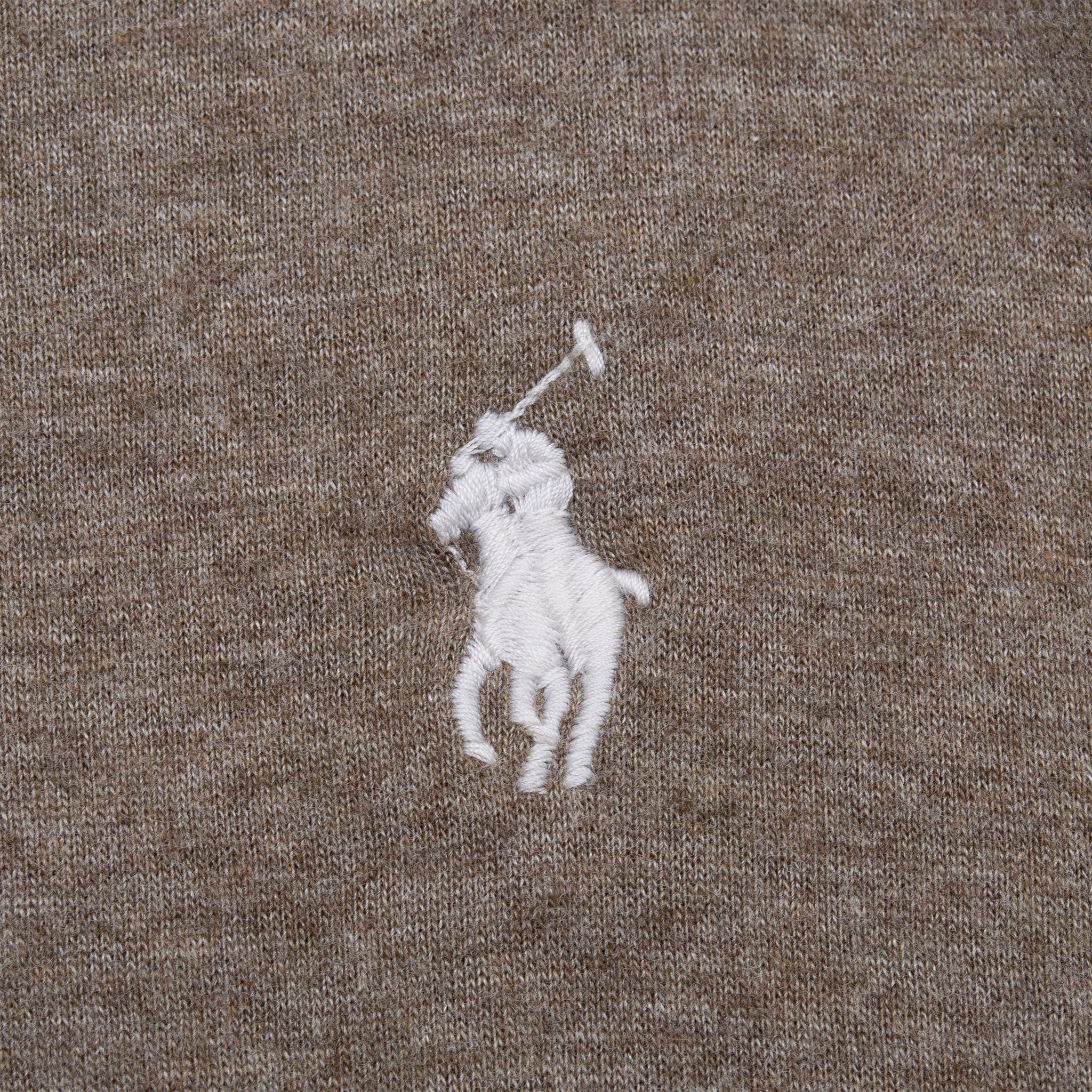 Polo Ralph Lauren Light Brown Quarter Zip Sweatshirt Size Small Deadstock