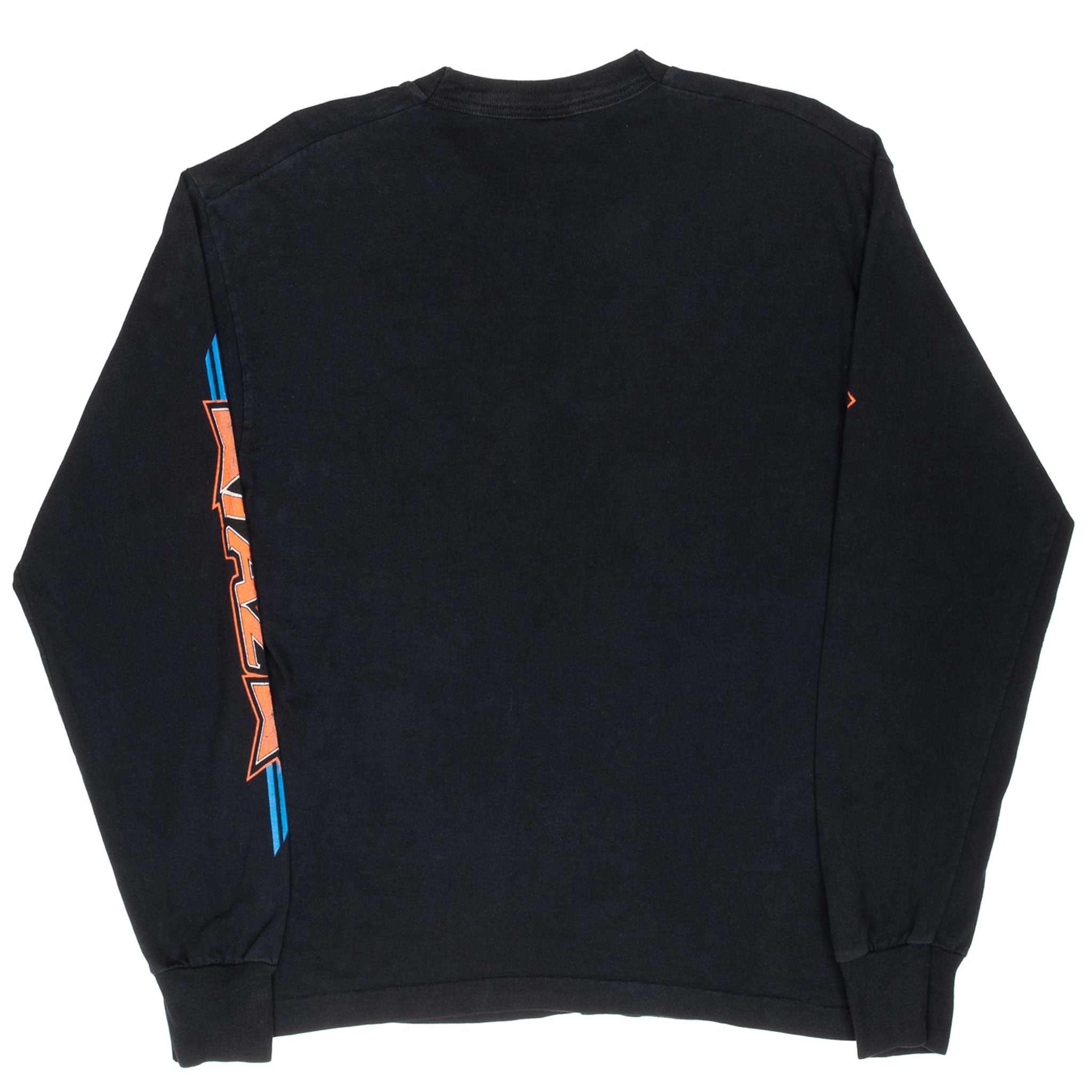 Vintage Looney Tunes Taz Football Long Sleeve Tee Shirt 1990S Size Medium Made In Usa