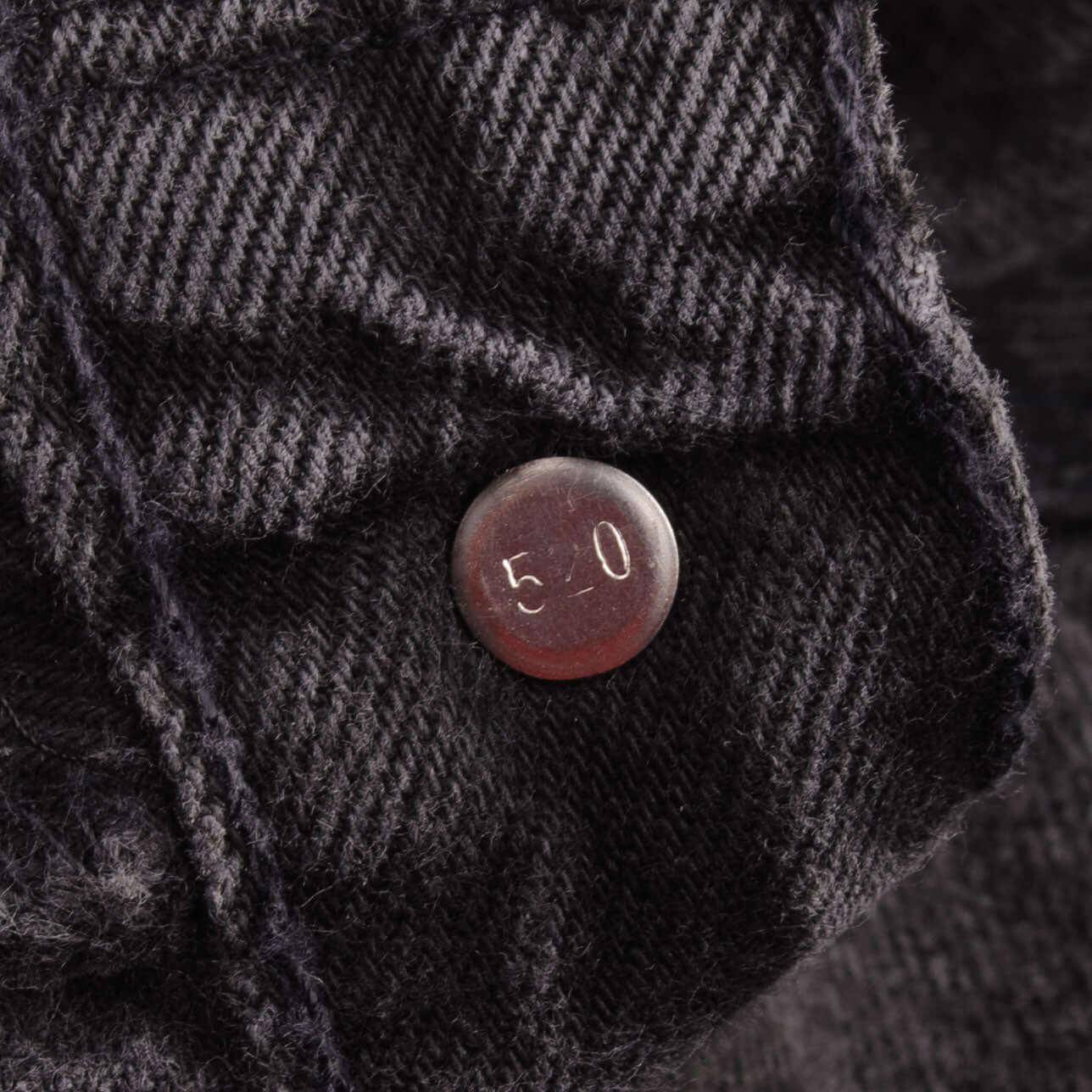 Beautiful Black Levis 501 Jeans Made in USA Size on Tag 42X30 Back Button #520