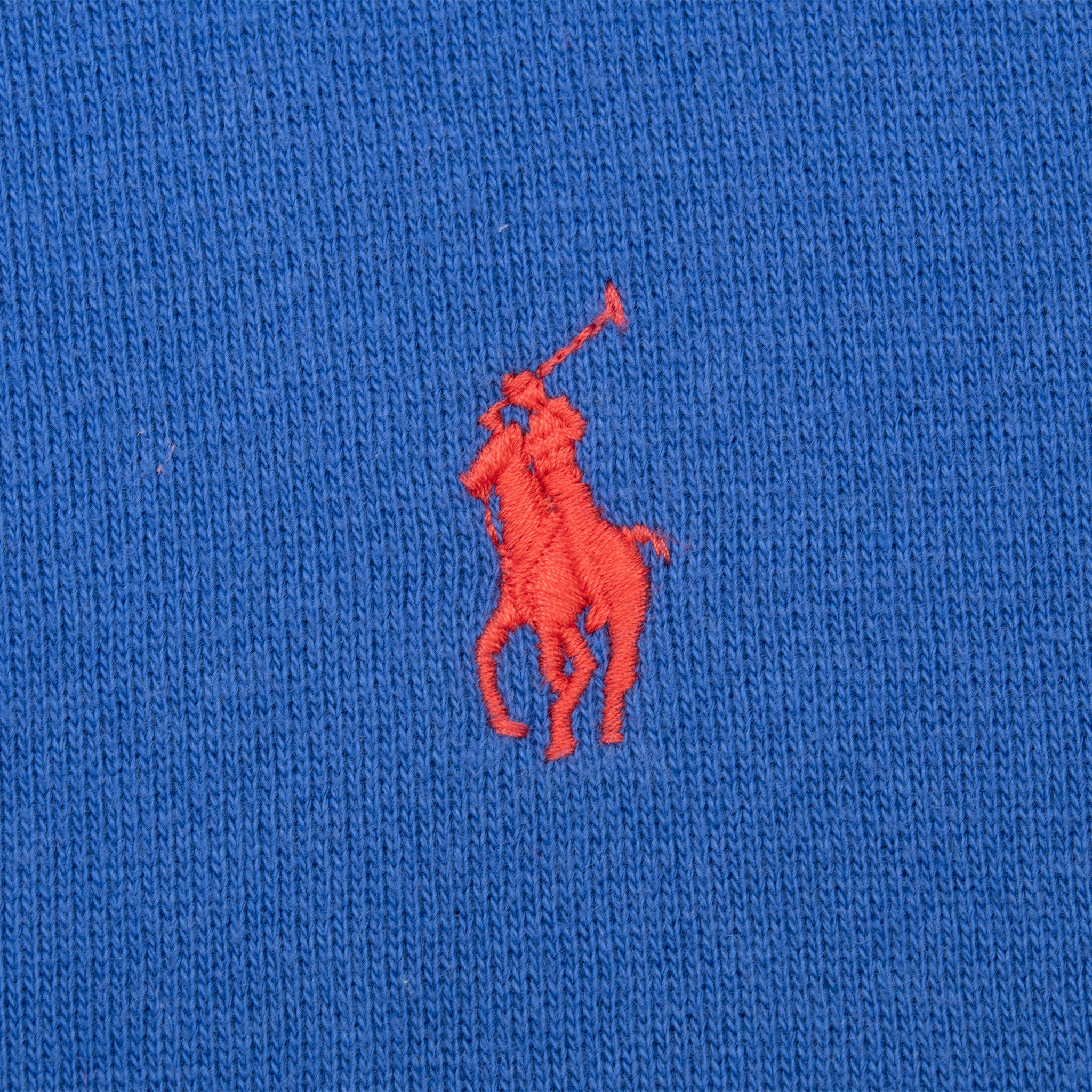 Vintage Ralph Lauren Full Zip Blue Hoodie Sweatshirt 1990S Size Medium