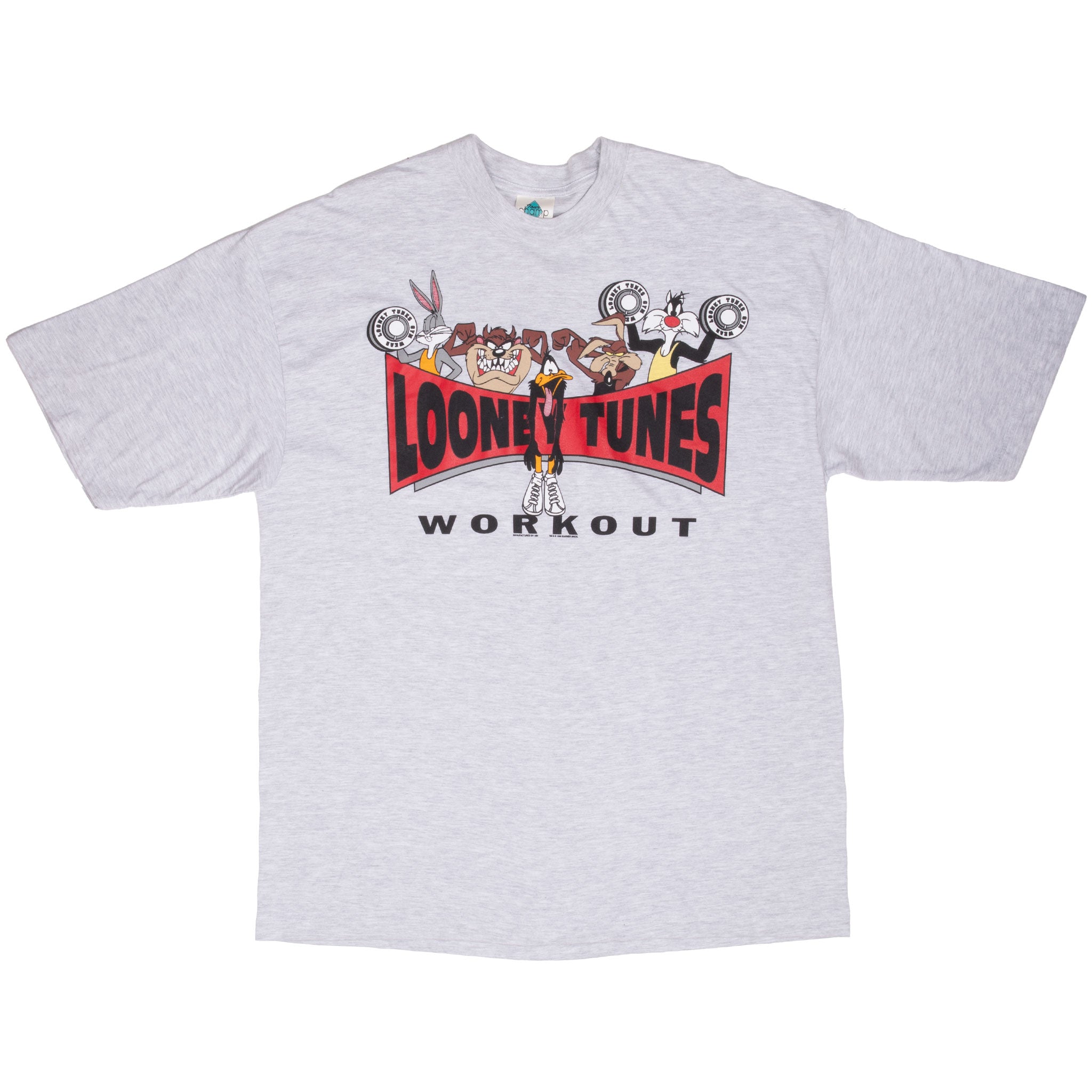 Vintage Looney Tunes Workout 1990S Tee Shirt Size XL