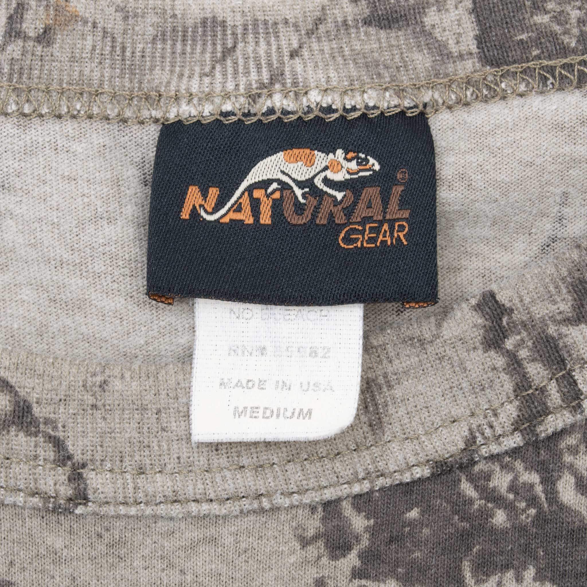 Vintage Hunting Natural Gear Camo Pocket Tee Shirt 2000S Size Medium