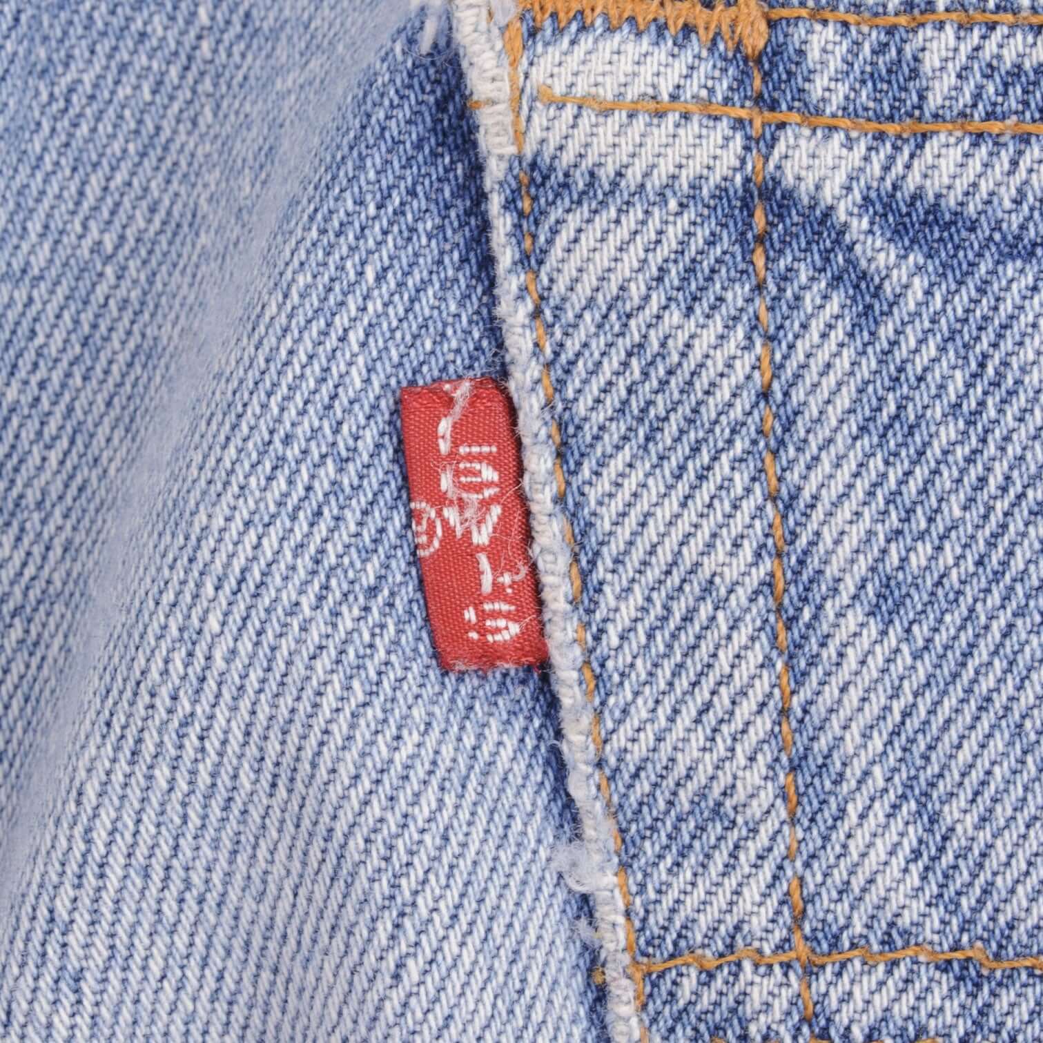 VINTAGE LEVIS 501 INDIGO JEANS 1980S SIZE 35X29 W35 L29 MADE IN USA