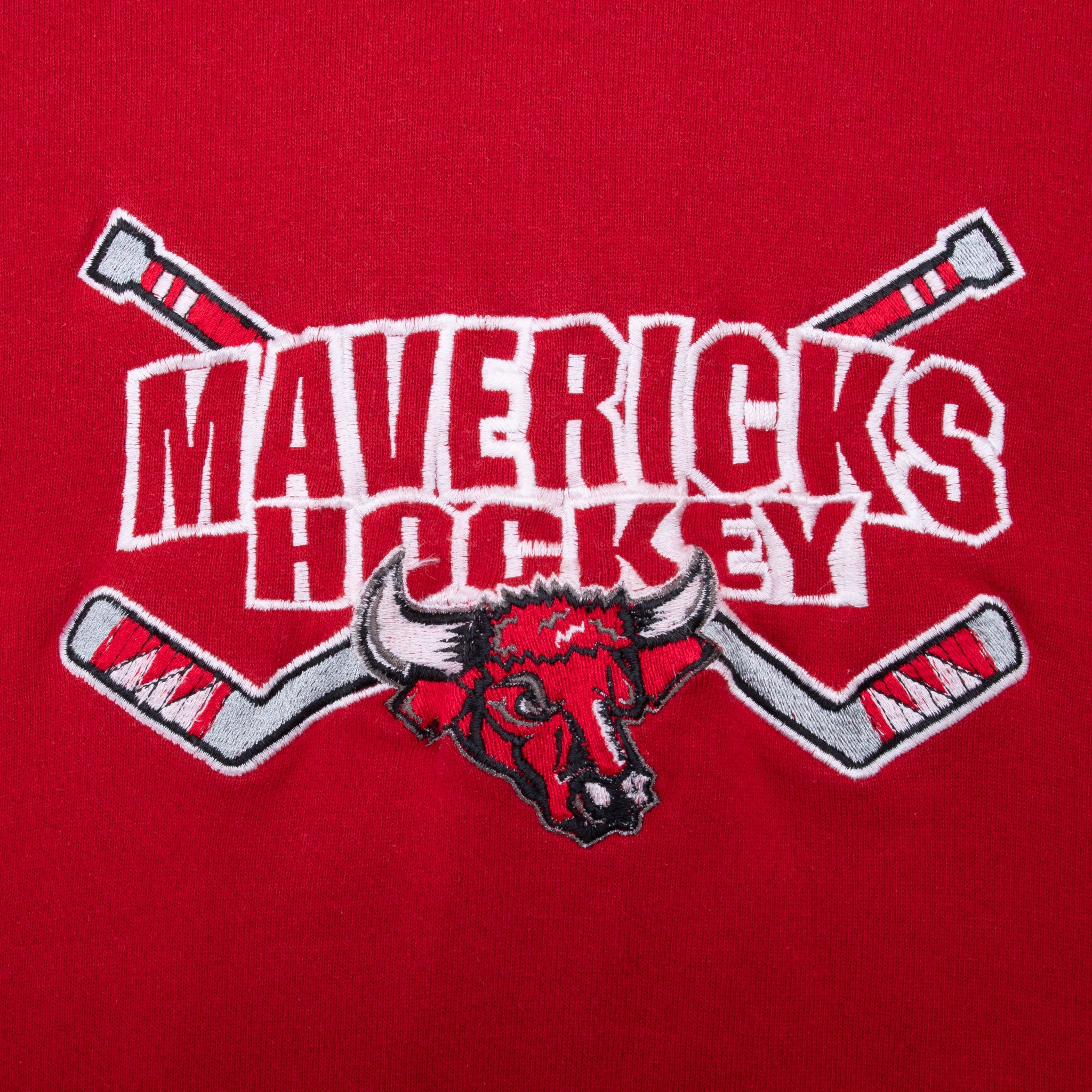 Vintage Ncaa Nebraska Omaha Mavericks Hockey Sweatshirt 1990S Size XL Made In Usa