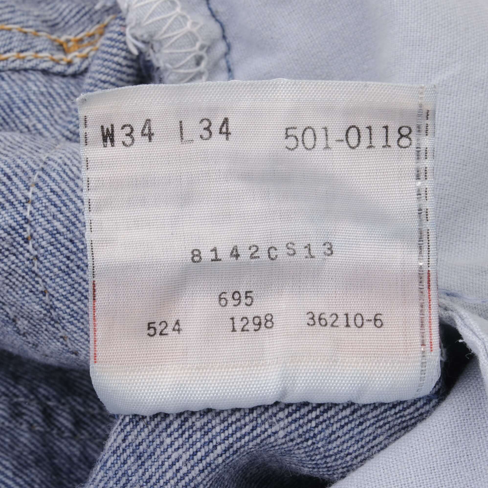 Beautiful Indigo Levis 501 Jeans 1980s Made in USA with Medium Wash Size on tag 34X34 Actual Size 34X34 Back Button #524