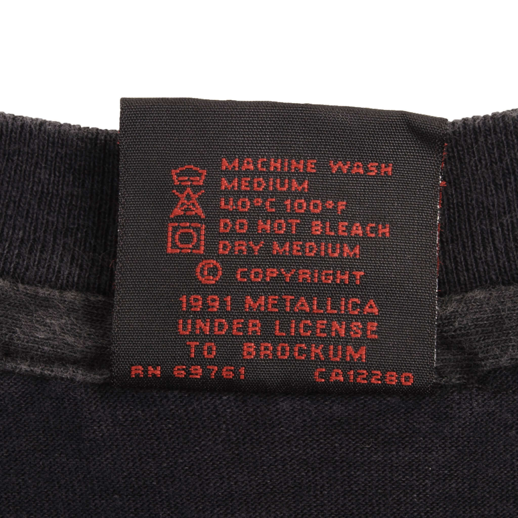 Bootleg Metallica Birth School Metallica Death 1992 Tee Shirt Size XL Made In Usa With Single Stitch Sleeves