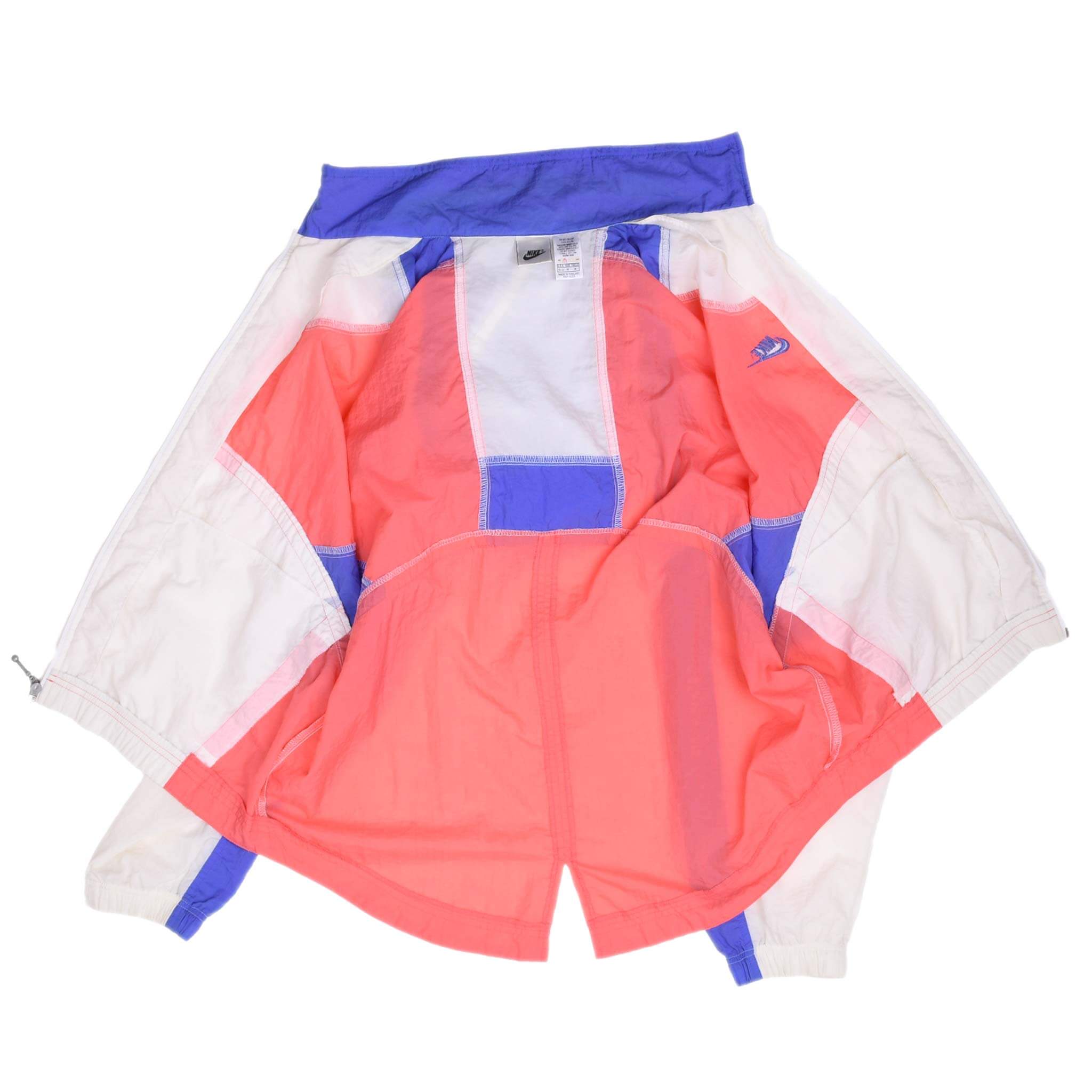 Vintage Nike Classic Swoosh Pink Woman Windbreaker Jacket 2000S Size Medium