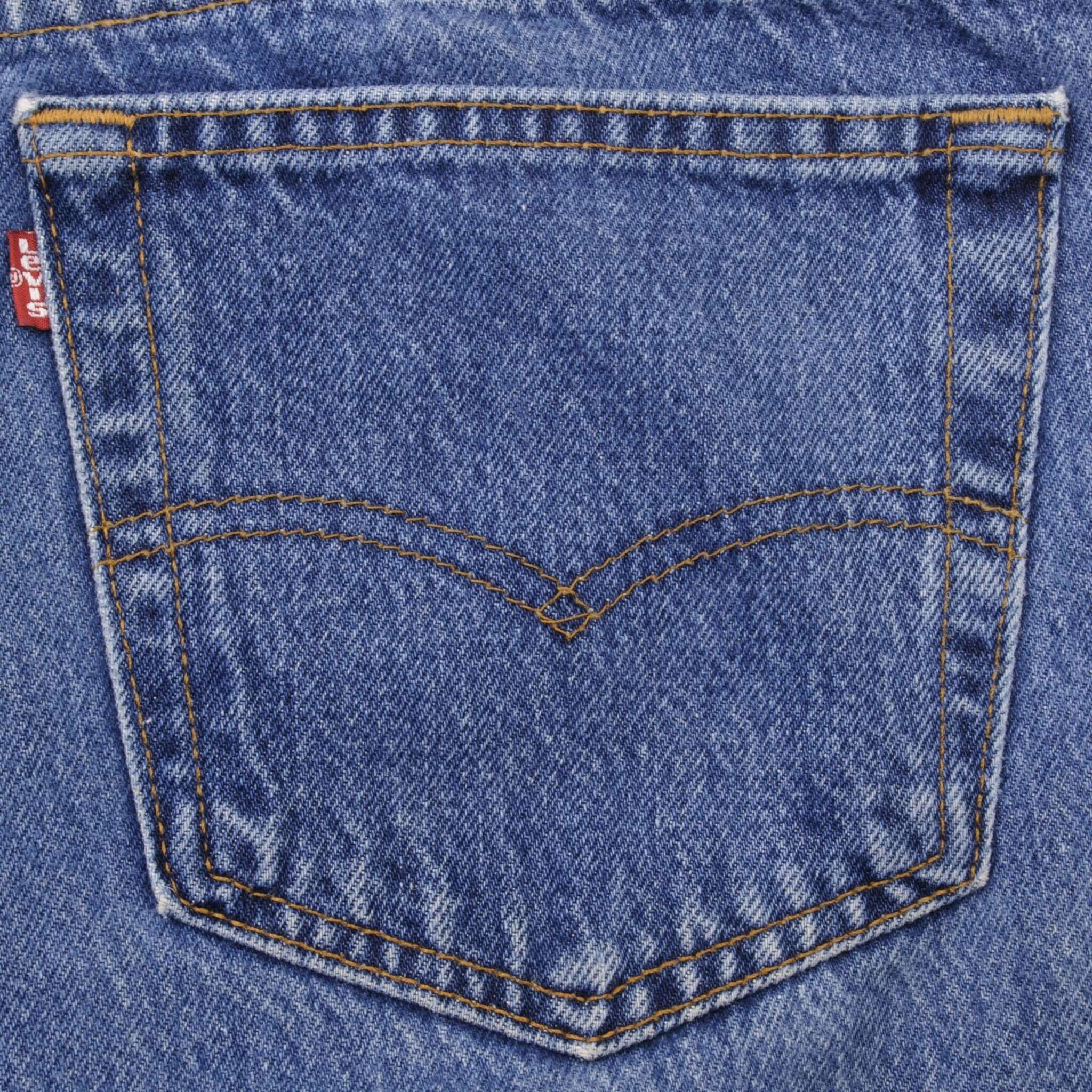 Beautiful Indigo Levis 501 Jeans 1980s Made in USA with Medium Wash Size on tag 34X34 Actual Size 34X34 Back Button #520