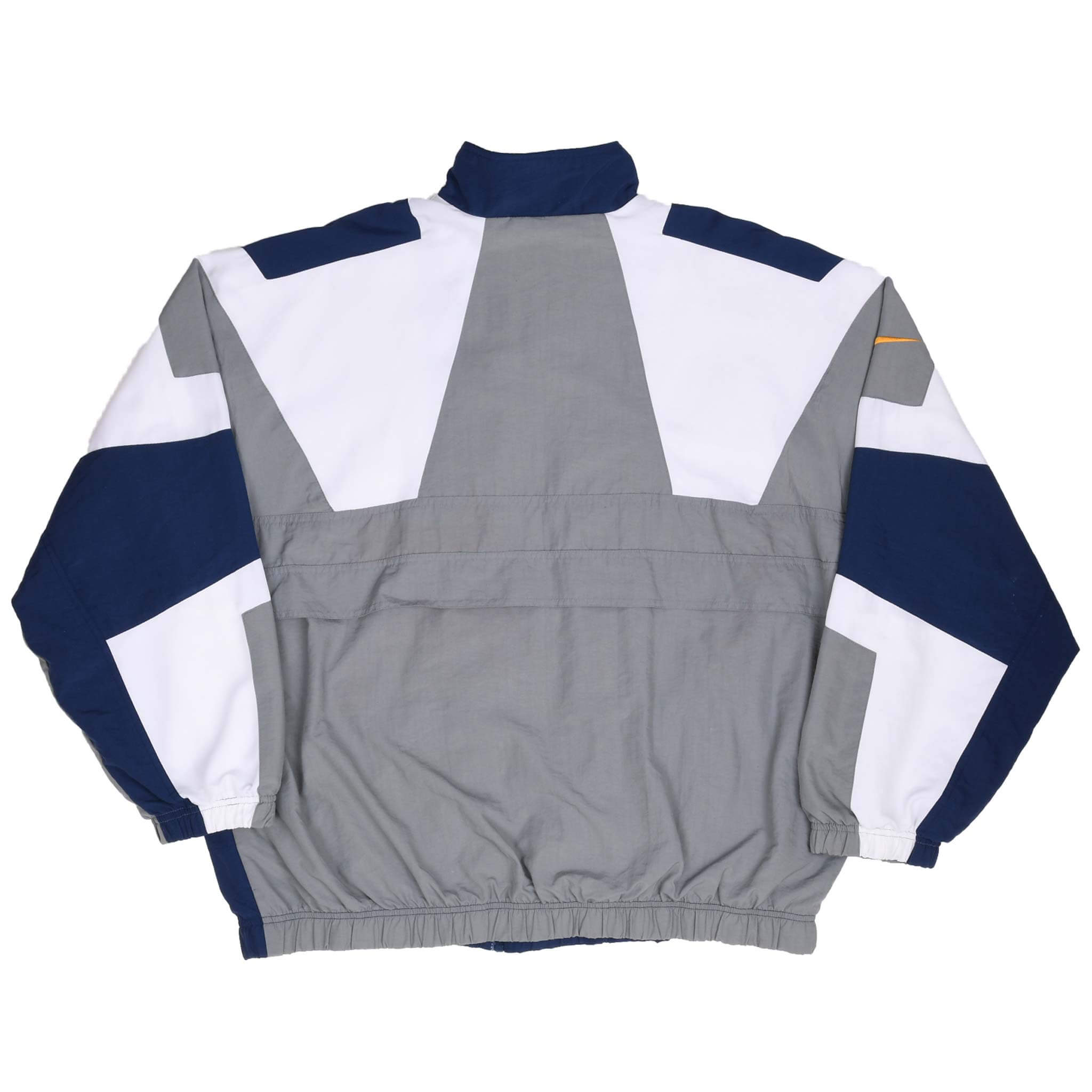 Vintage Nike Classic Swoosh Blue Windbreaker Jacket 1990S Size XL