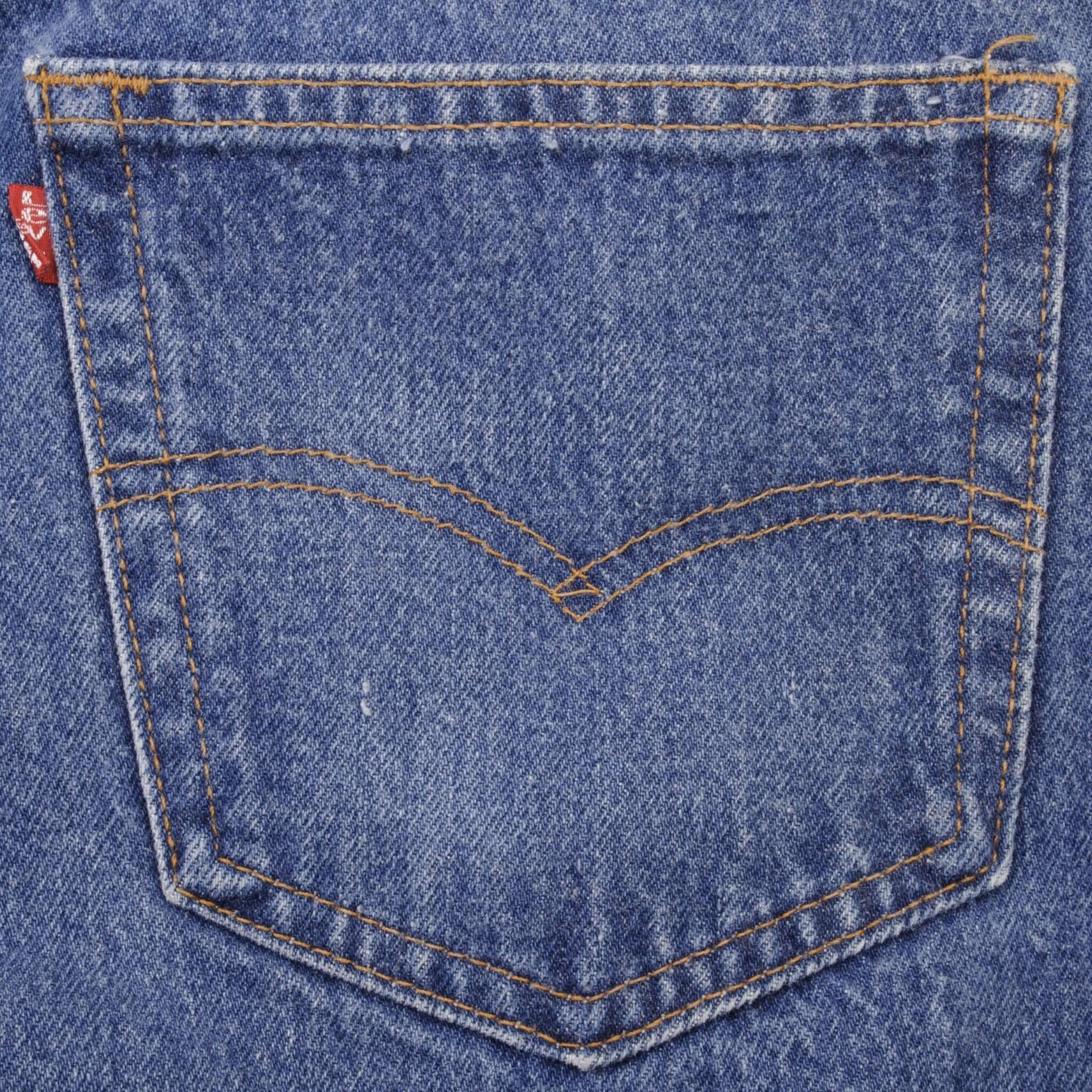 Beautiful Indigo Levis 501 Jeans 1980s Made in USA with Medium Wash Size on tag 34X40 Actual Size 33X37 Back Button #501