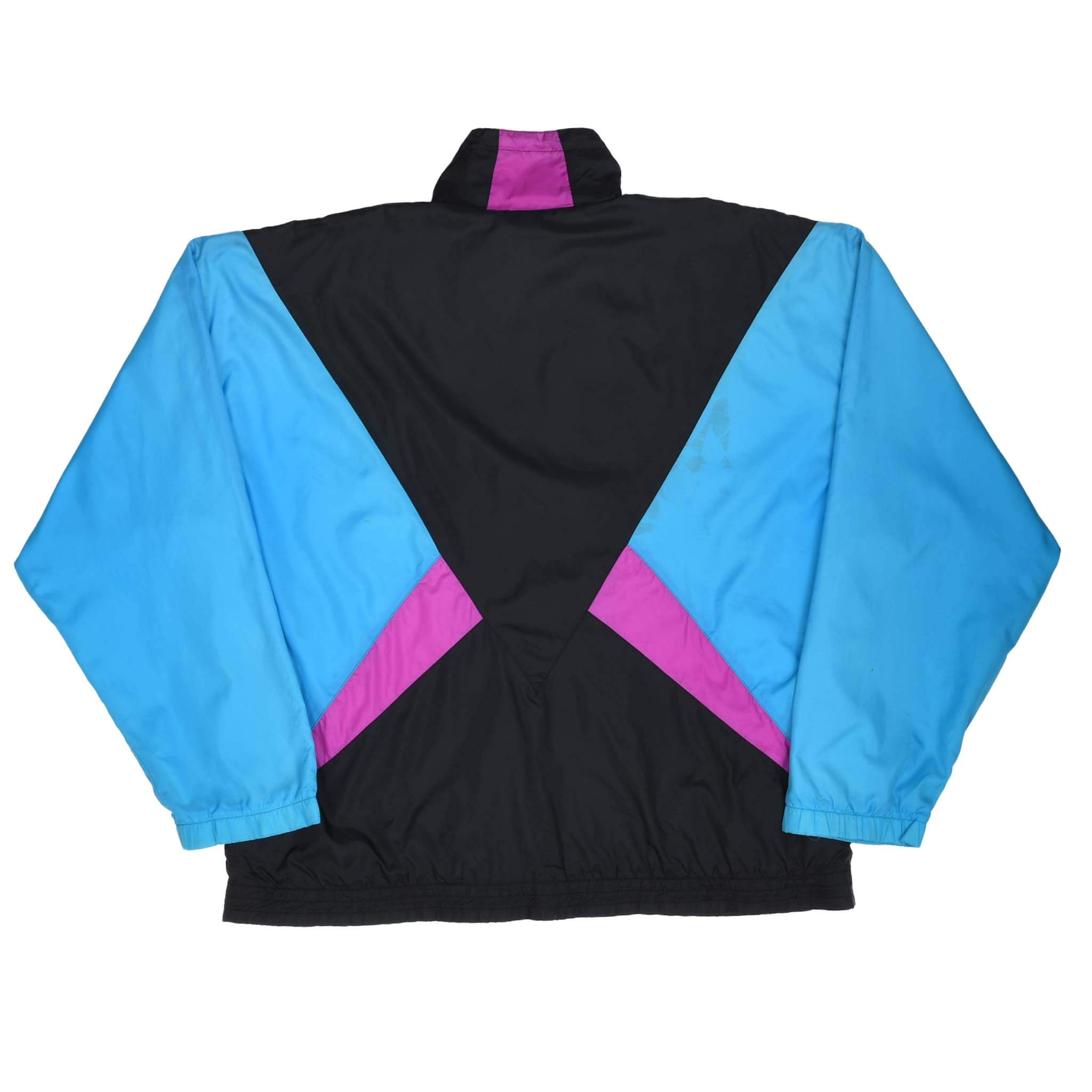 Vintage Nike Swoosh Neon And Black Windbreaker Jacket Late 1980S Size Large