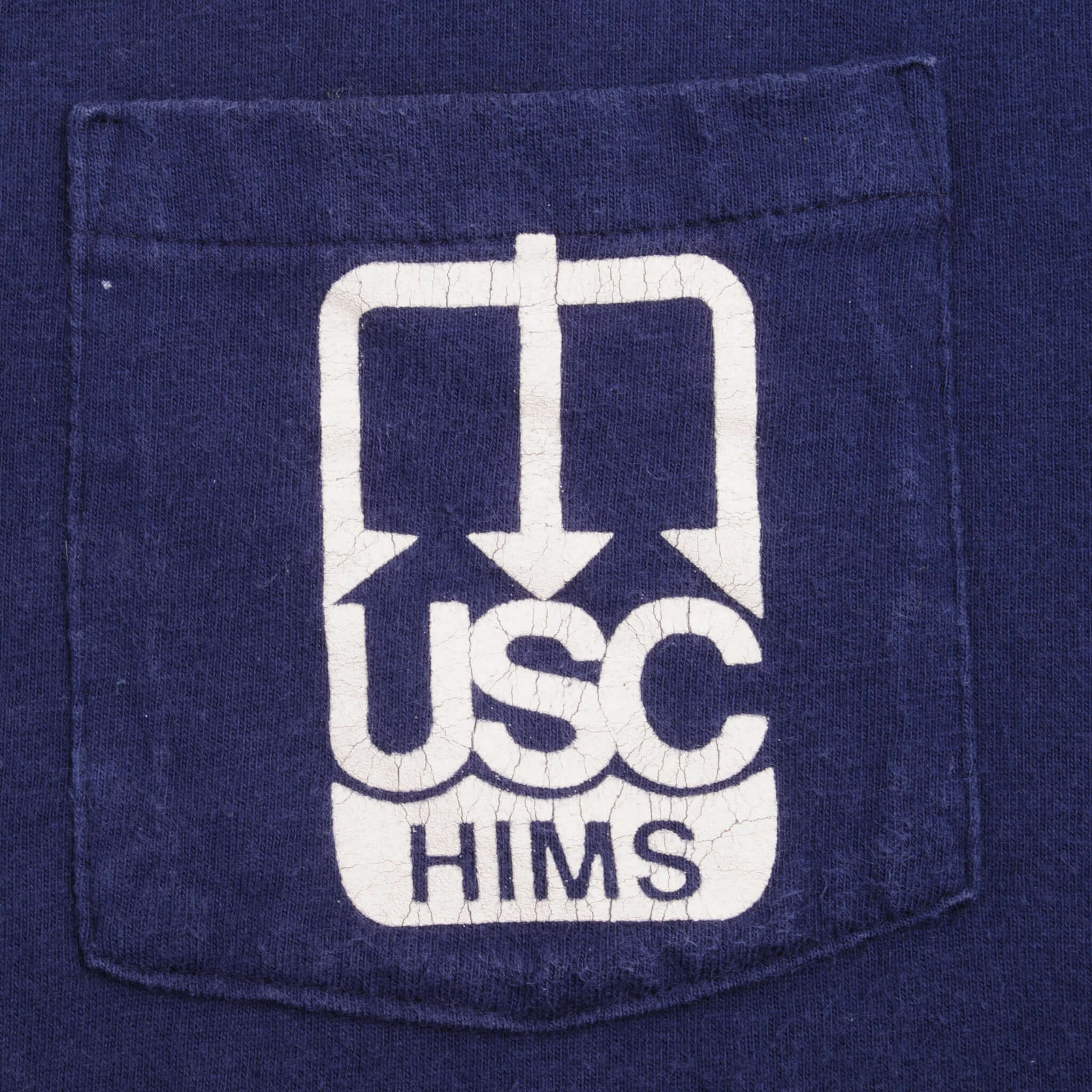 Vintage Usc Hims R/V John Vickers Tee Shirt 1990S Size Medium Made In Usa With Single Stitch Sleeves