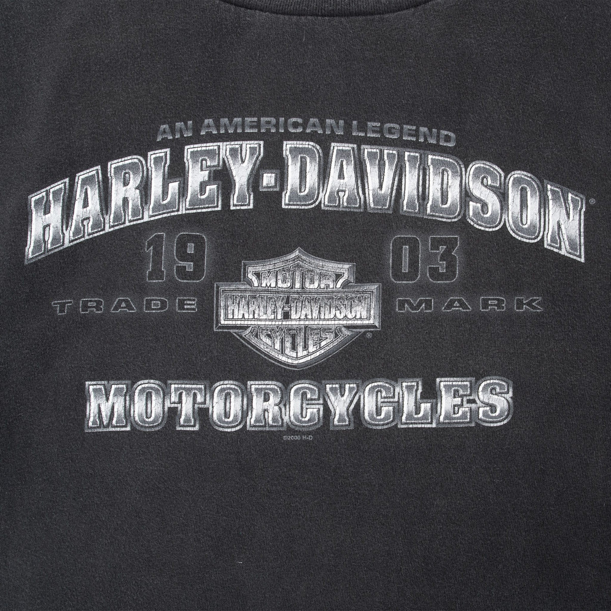 Close-up of Harley-Davidson American Legend Motorcycles front print