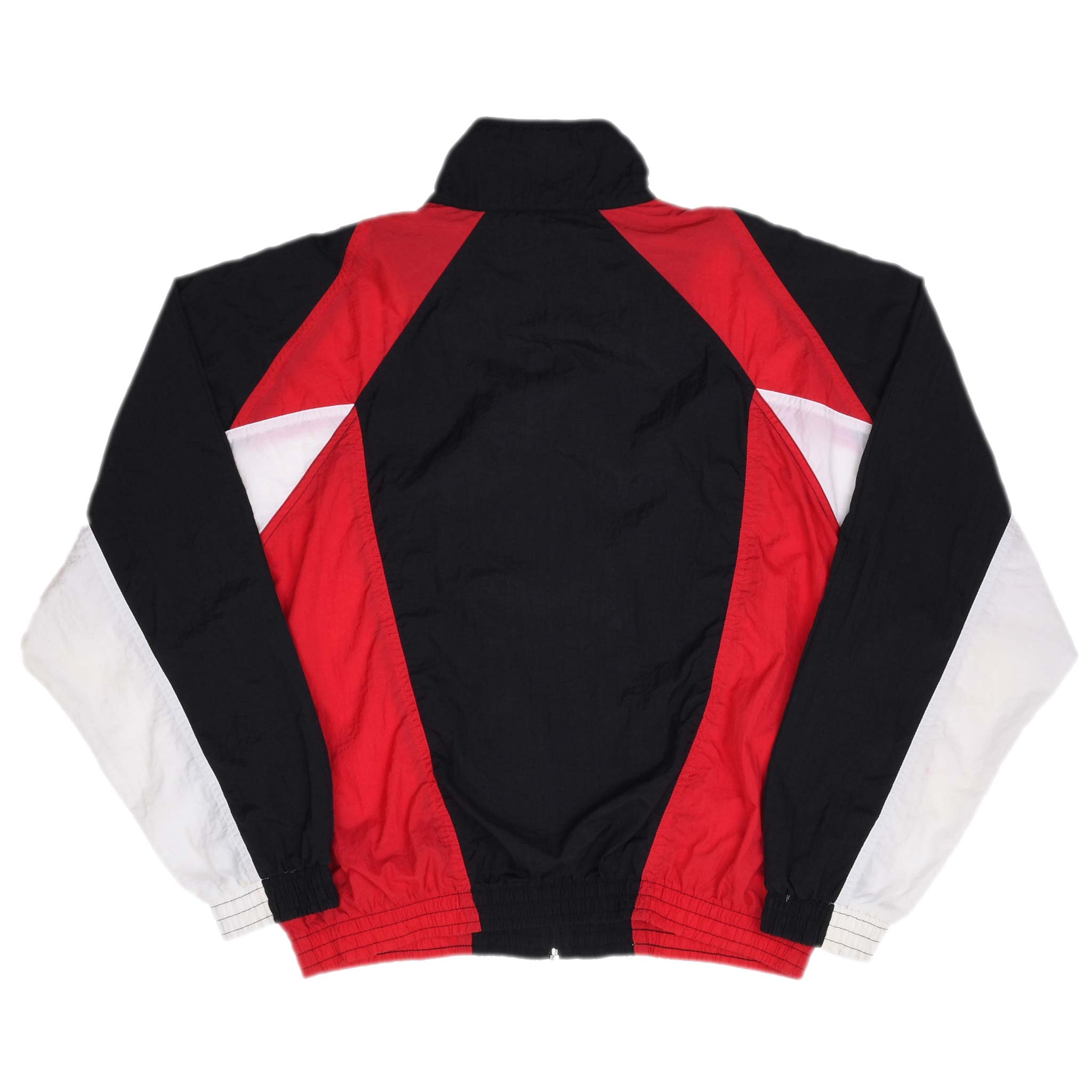 Vintage Nike Classic Swoosh Black And Red Windbreaker Jacket Late 1980S Size Medium