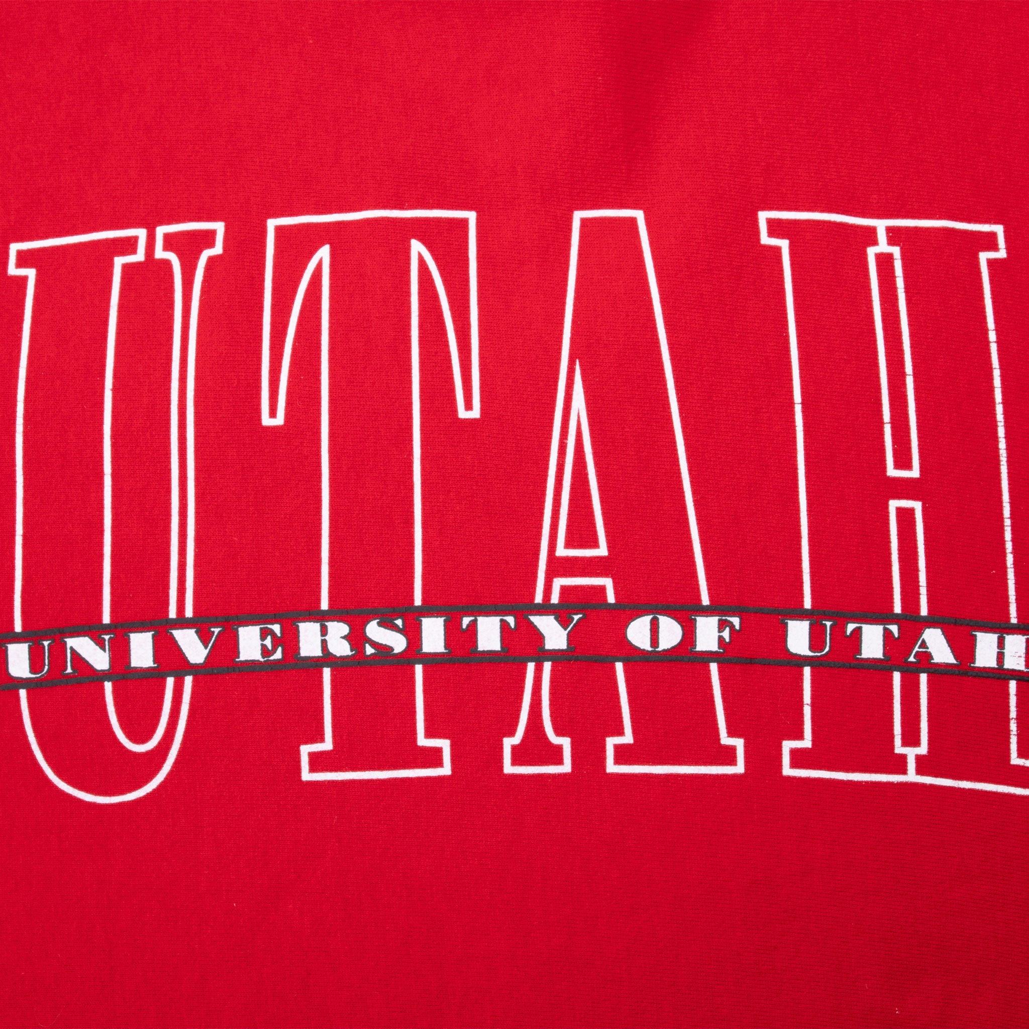 Vintage Reverse Weave Champion University Of Utah Sweatshirt 1990S Size 2XL Made In Usa