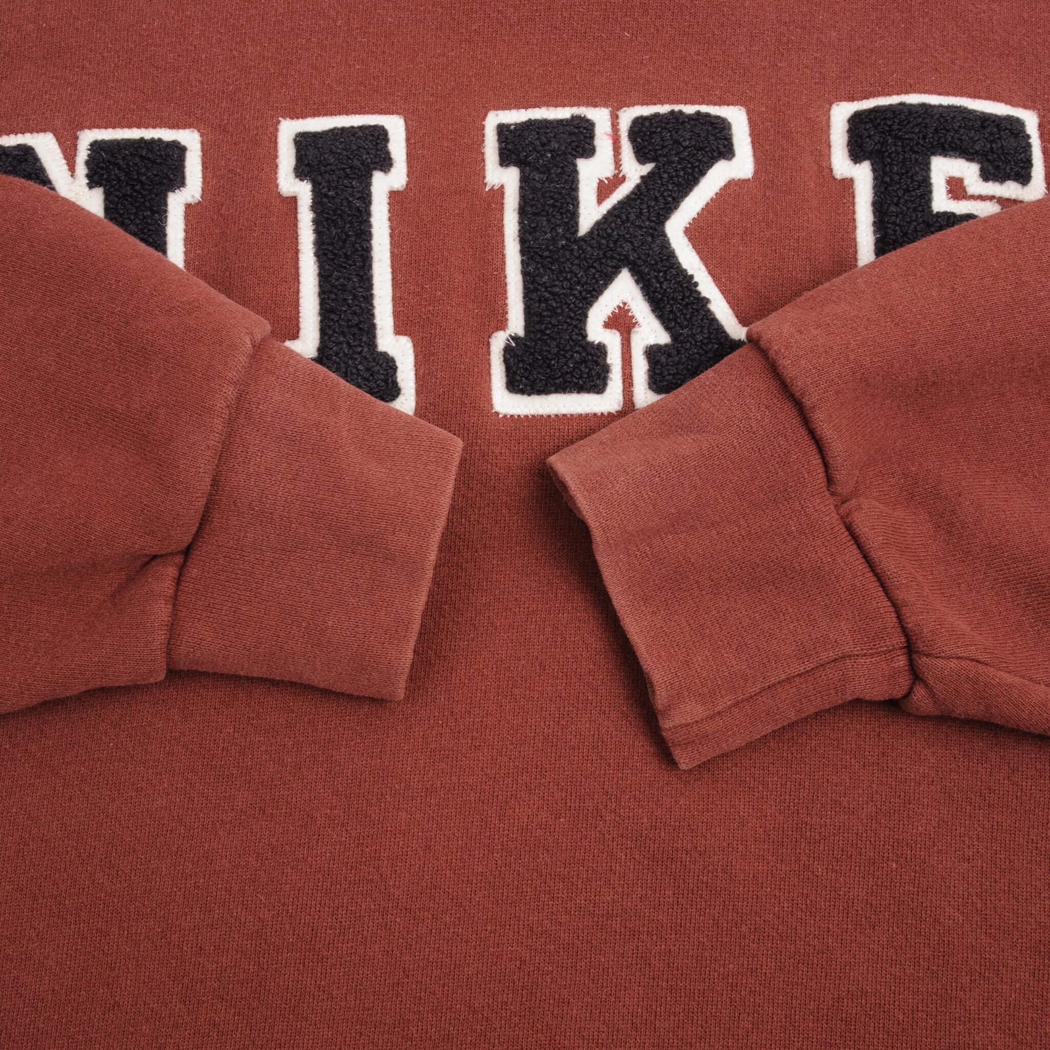 Vintage Nike Spellout Burgundy Sweatshirt 1990S Size Xl Made In USA