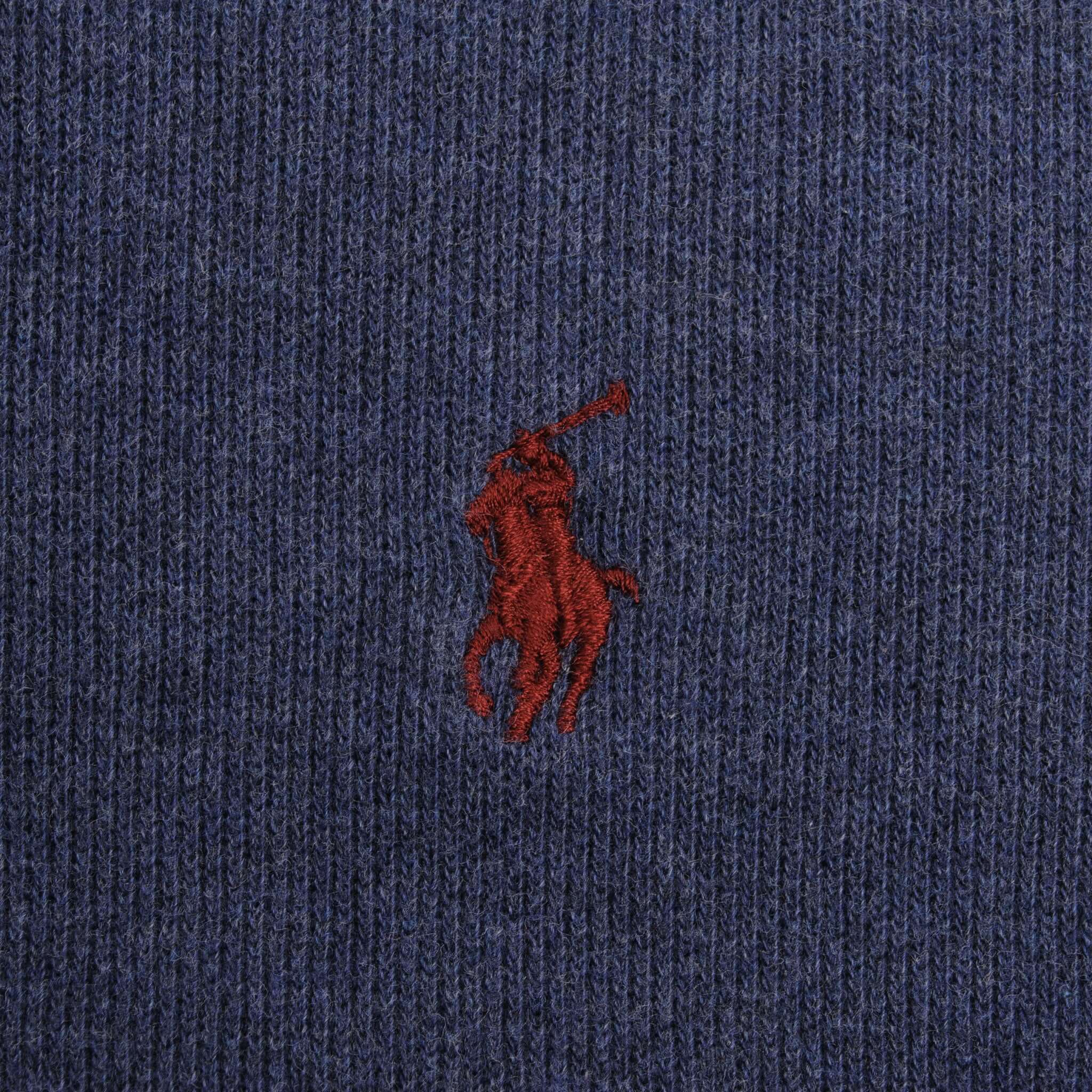 Vintage Polo Ralph Lauren Blue Quarter 1/4 Zip Sweater 1990s Size XL