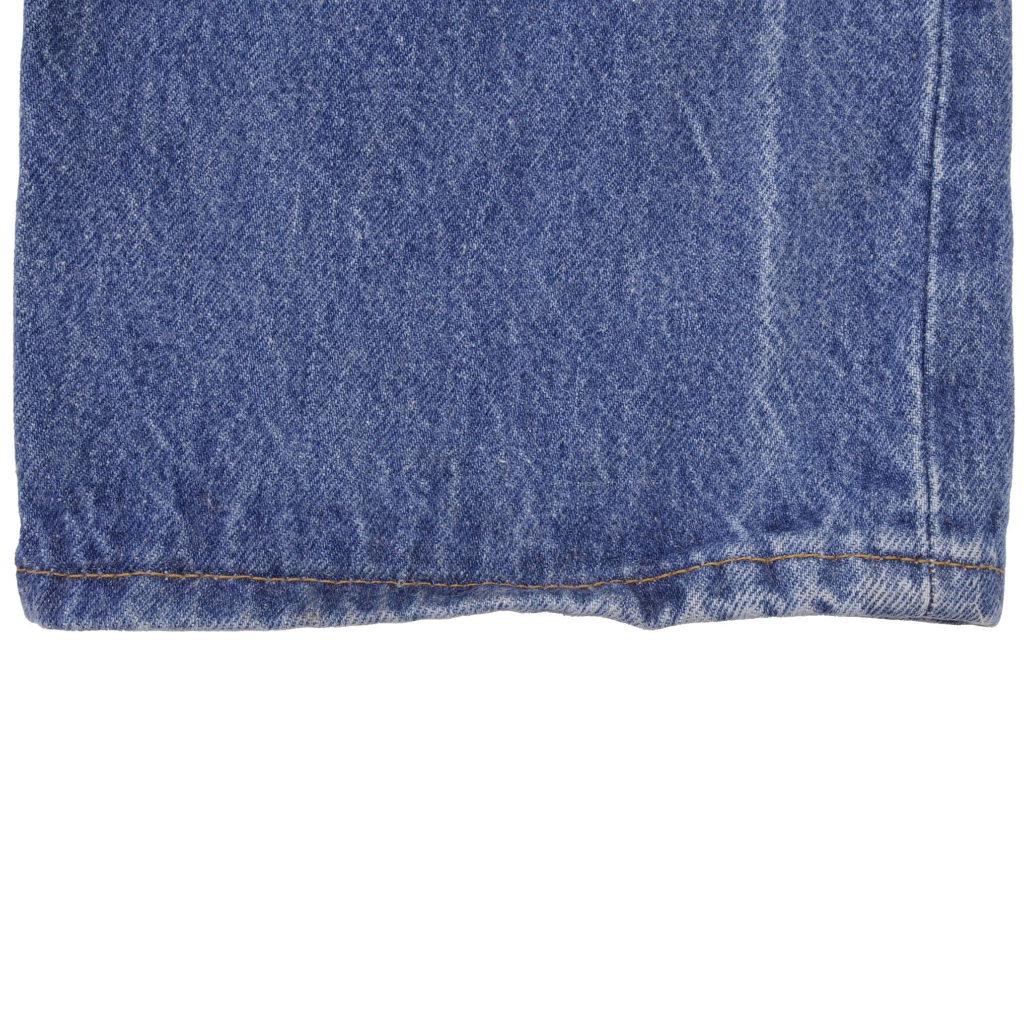 Beautiful Indigo Levis 501 Jeans 1980s Made in USA with Medium Dark Wash Size on tag 33X36 Actual Size 32X35 Back Button #501