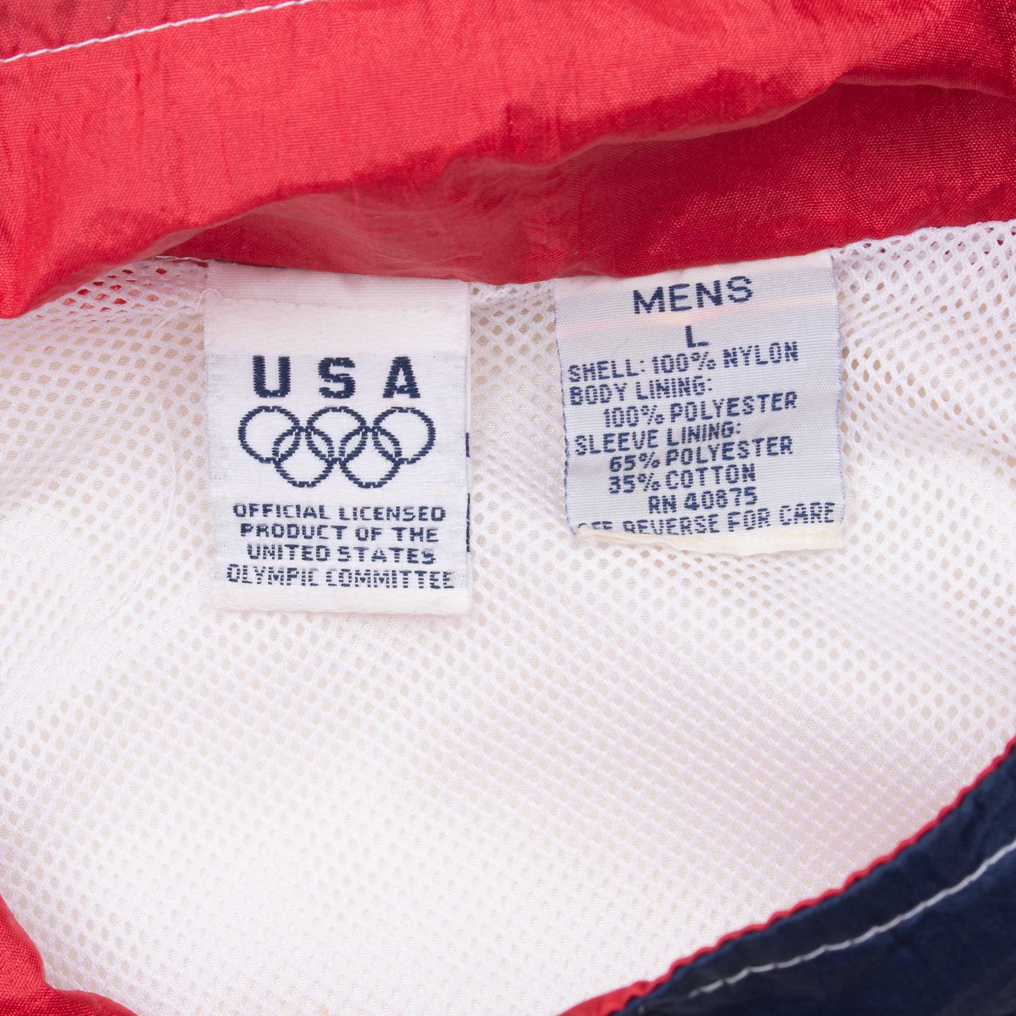 Vintage Team Us Olympic Game 1990S Windbreaker Jacket Size Large