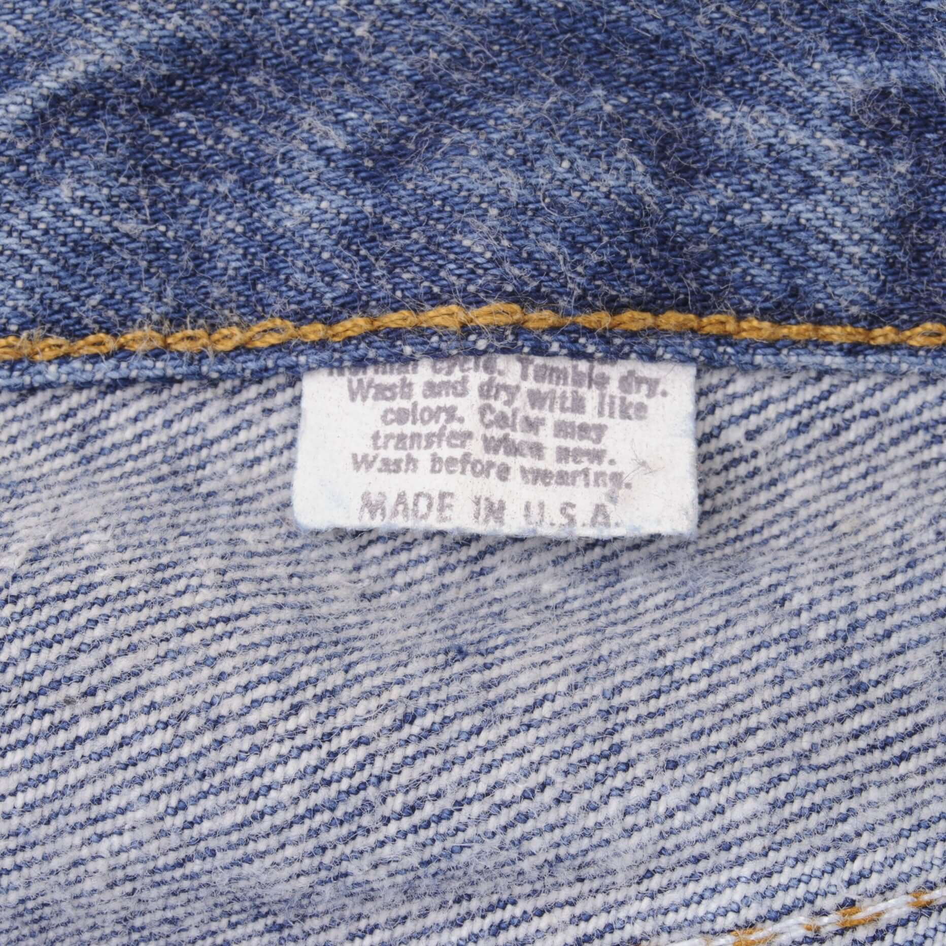 Beautiful Indigo Levis 501 Jeans 1980s Made in USA with Medium Dark Wash Size on tag 34X32 Actual Size 32X31 Back Button #571