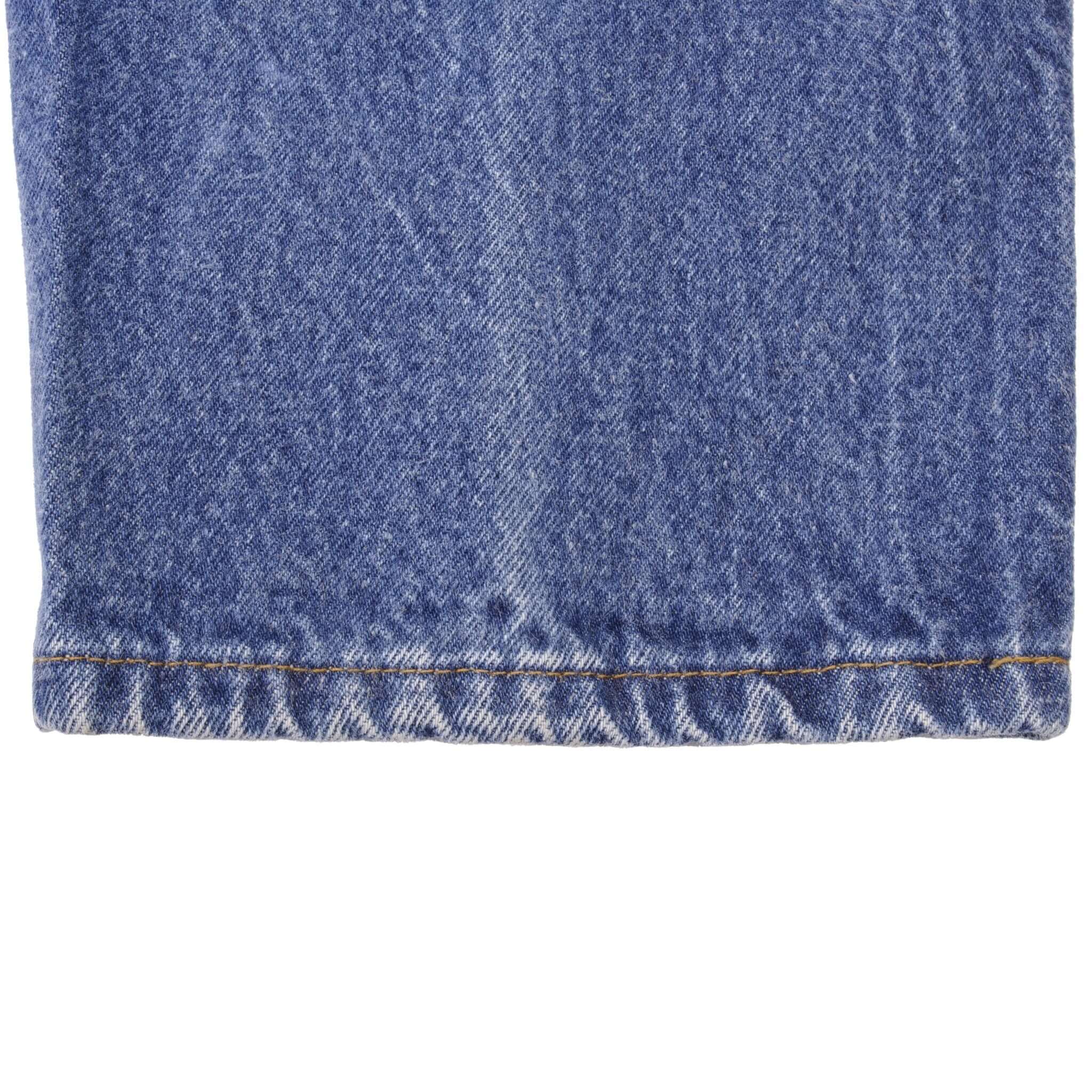 Beautiful Indigo Levis 501 Jeans 1980s Made in USA with Medium Dark Wash Size on tag 34X32 Actual Size 32X31 Back Button #571