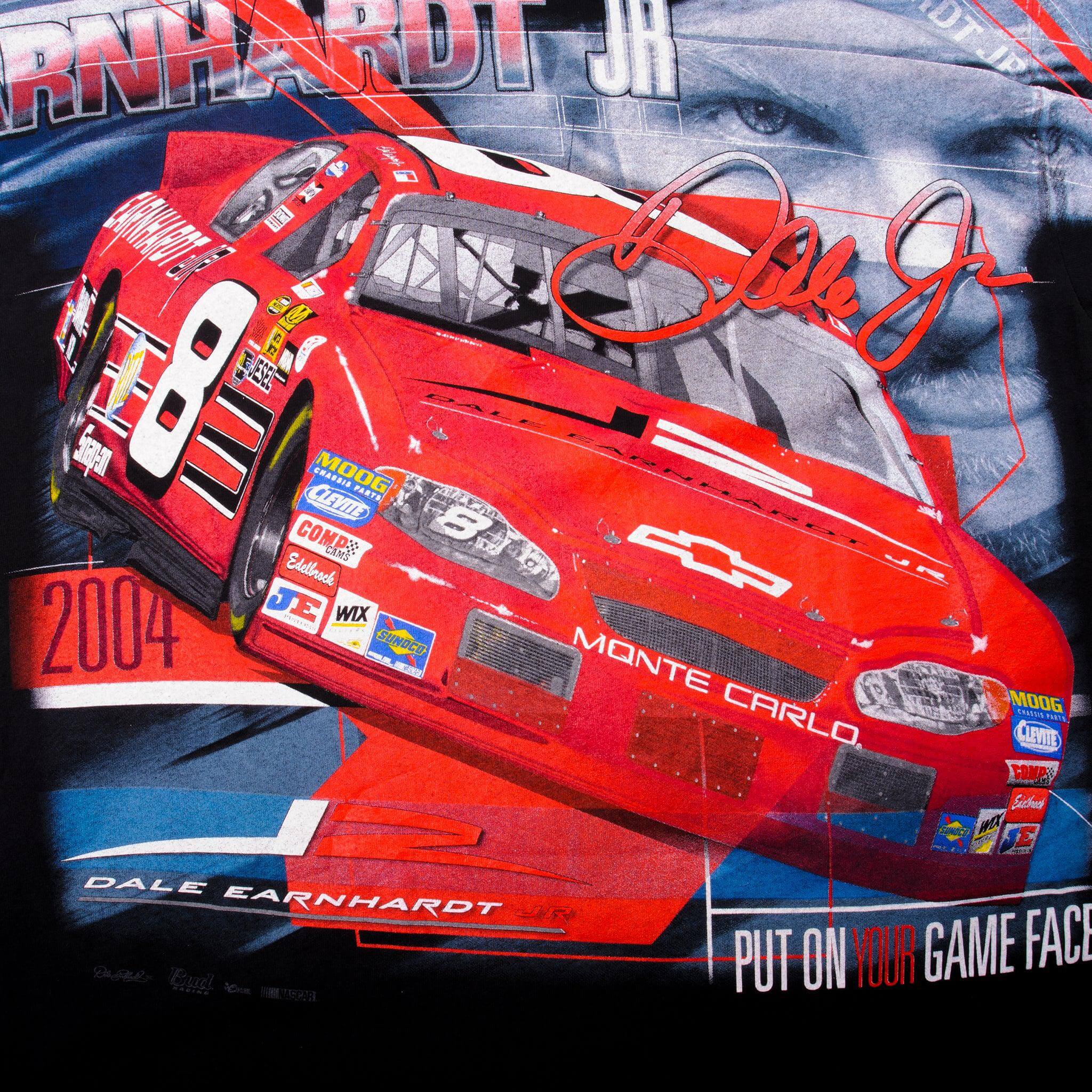 Vintage All Over Print Nascar Dale Earnhardt Jr Tee Shirt 00s Size XLarge