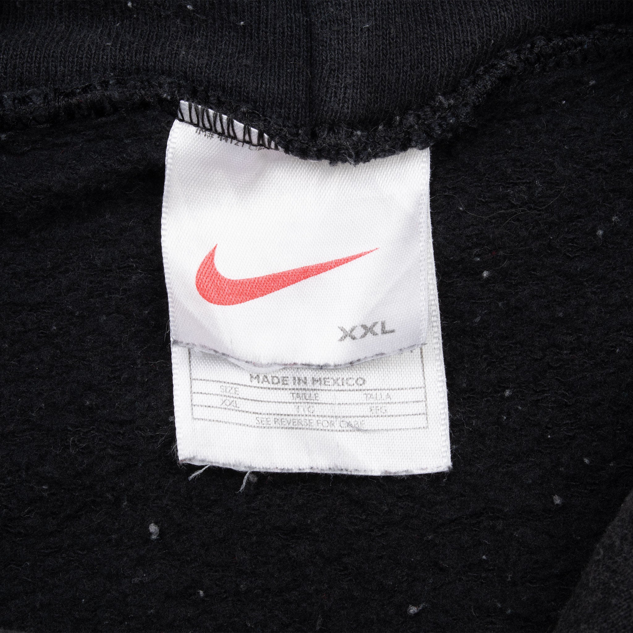 Vintage Nike Center Swoosh Black Hoodie 1990S Travis Scott Size 2Xl