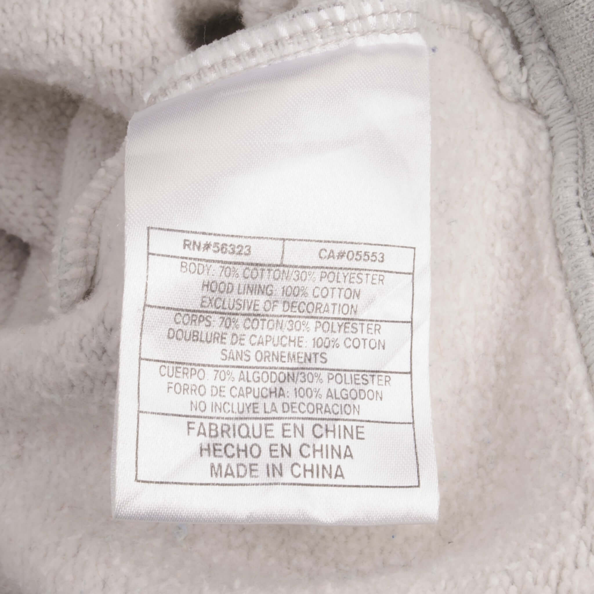 Vintage Grey Nike Big Swoosh Hoodie Sweatshirt 2000S Size XL