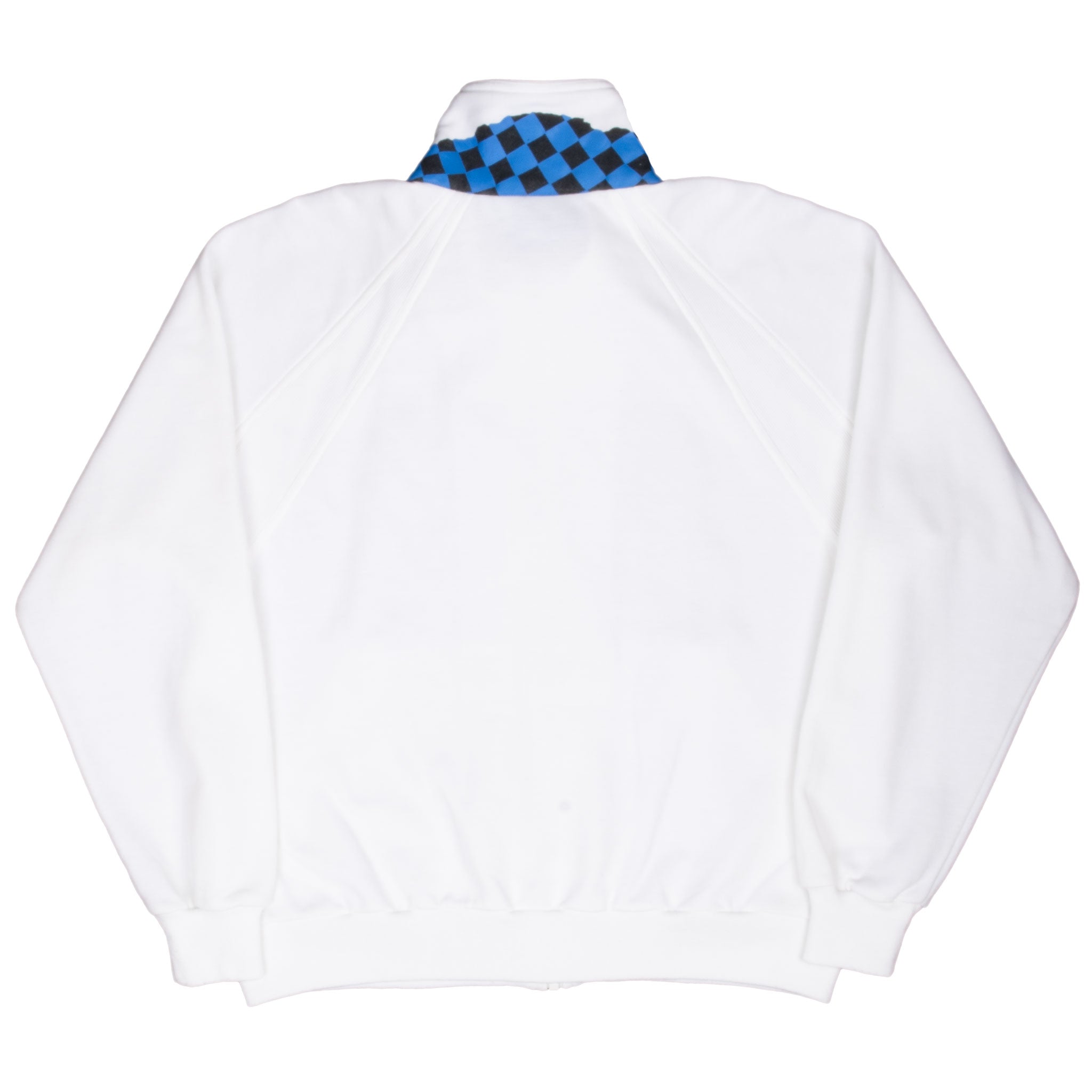 Vintage Nike Checkered White Full Zip Sweatshirt 1990S Size XL