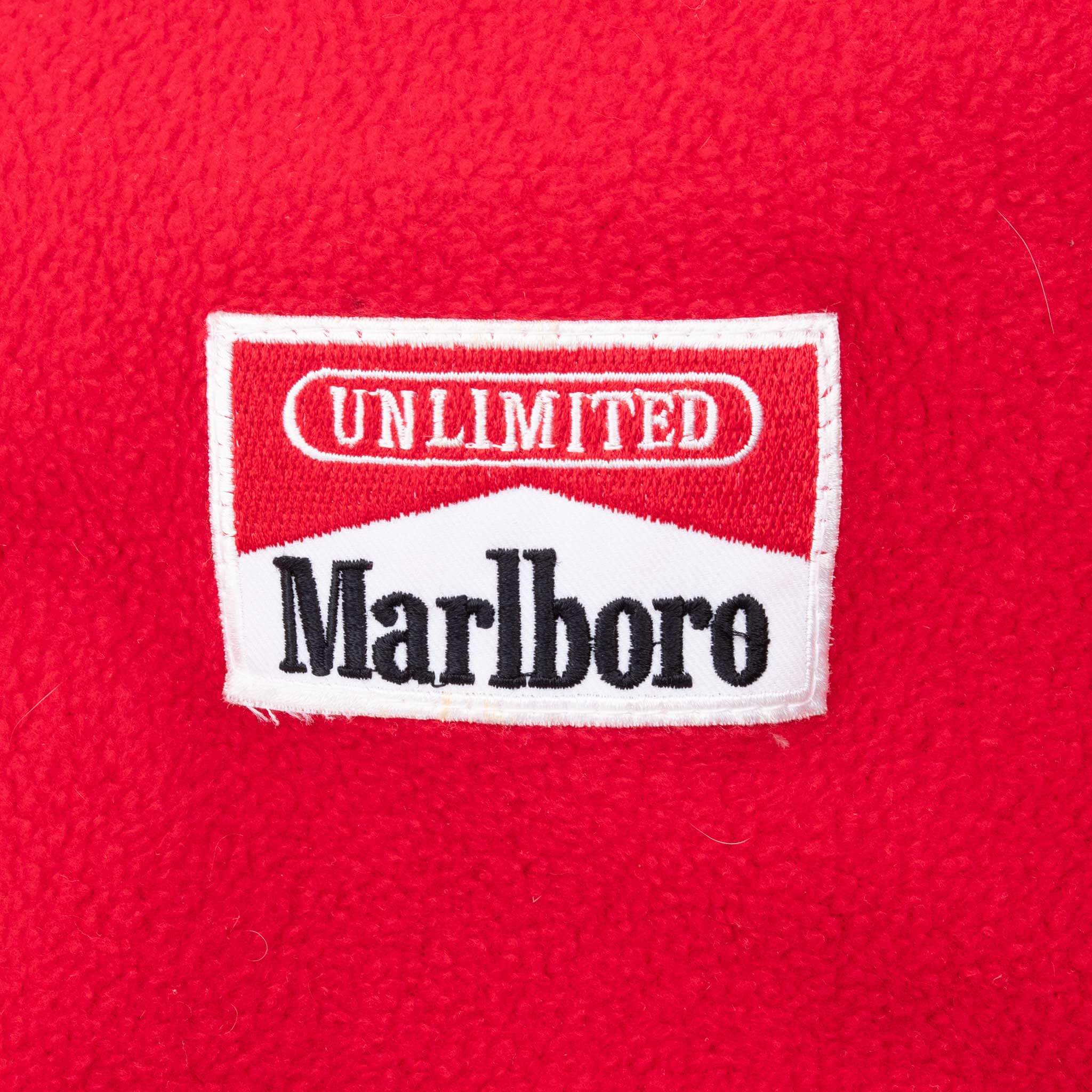 Vintage Marlboro Reversible Fleece Quarter Zip Jacket 1990S Size XL