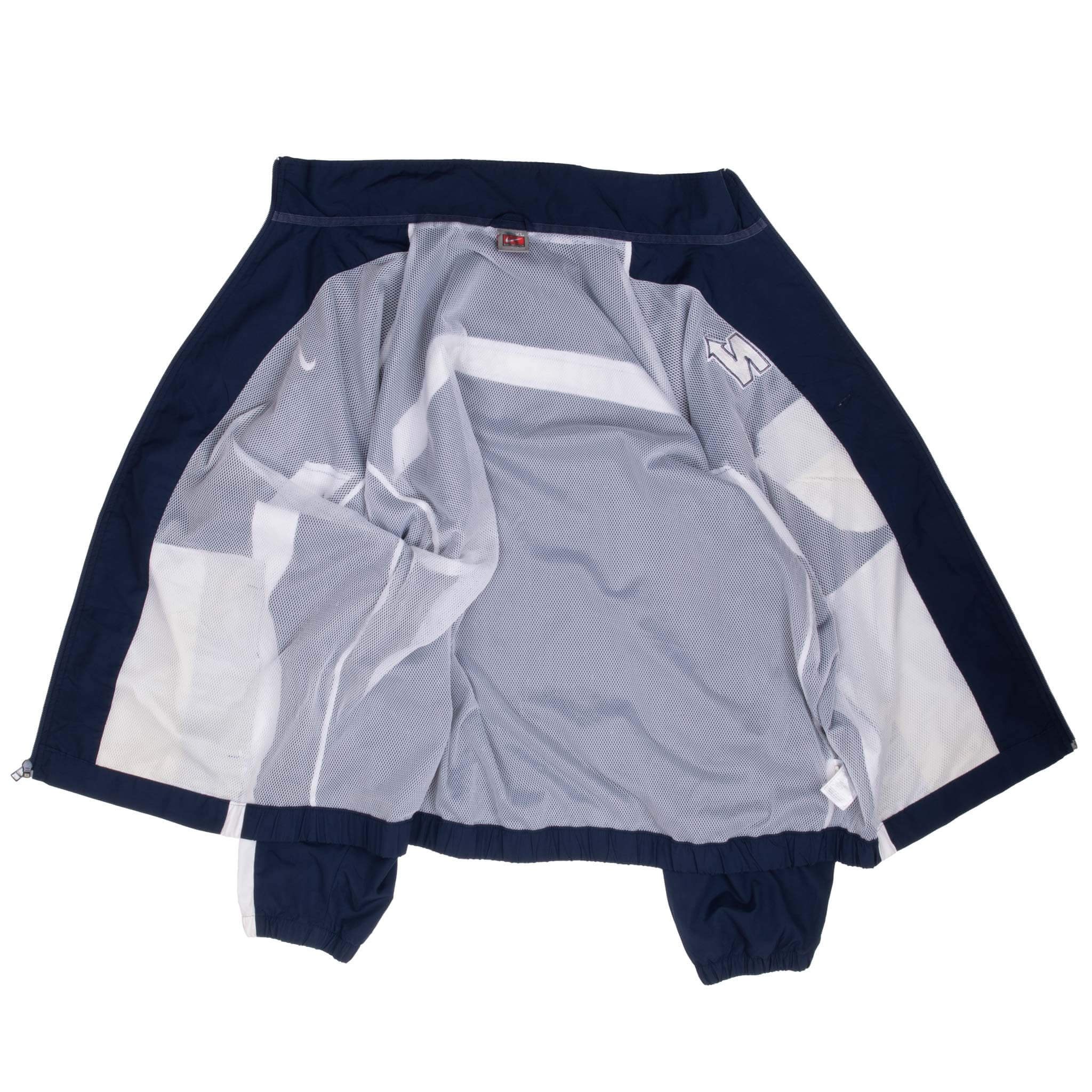 Vintage Nike Classic Swoosh Blue Windbreaker Jacket 2000S Size XL