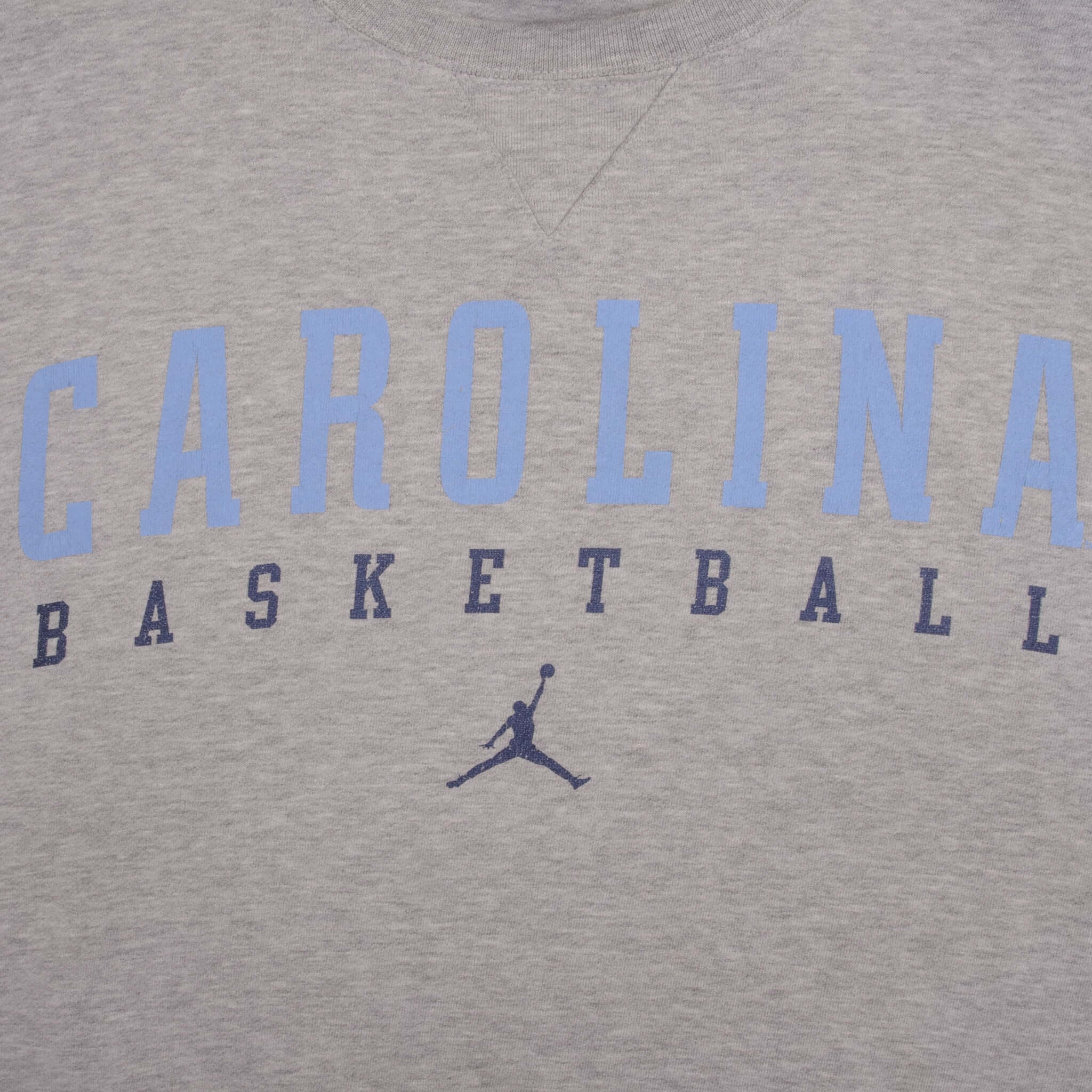 Vintage Nike Ncaa Carolina Basketball Grey Sweatshirt 1990S Size XL