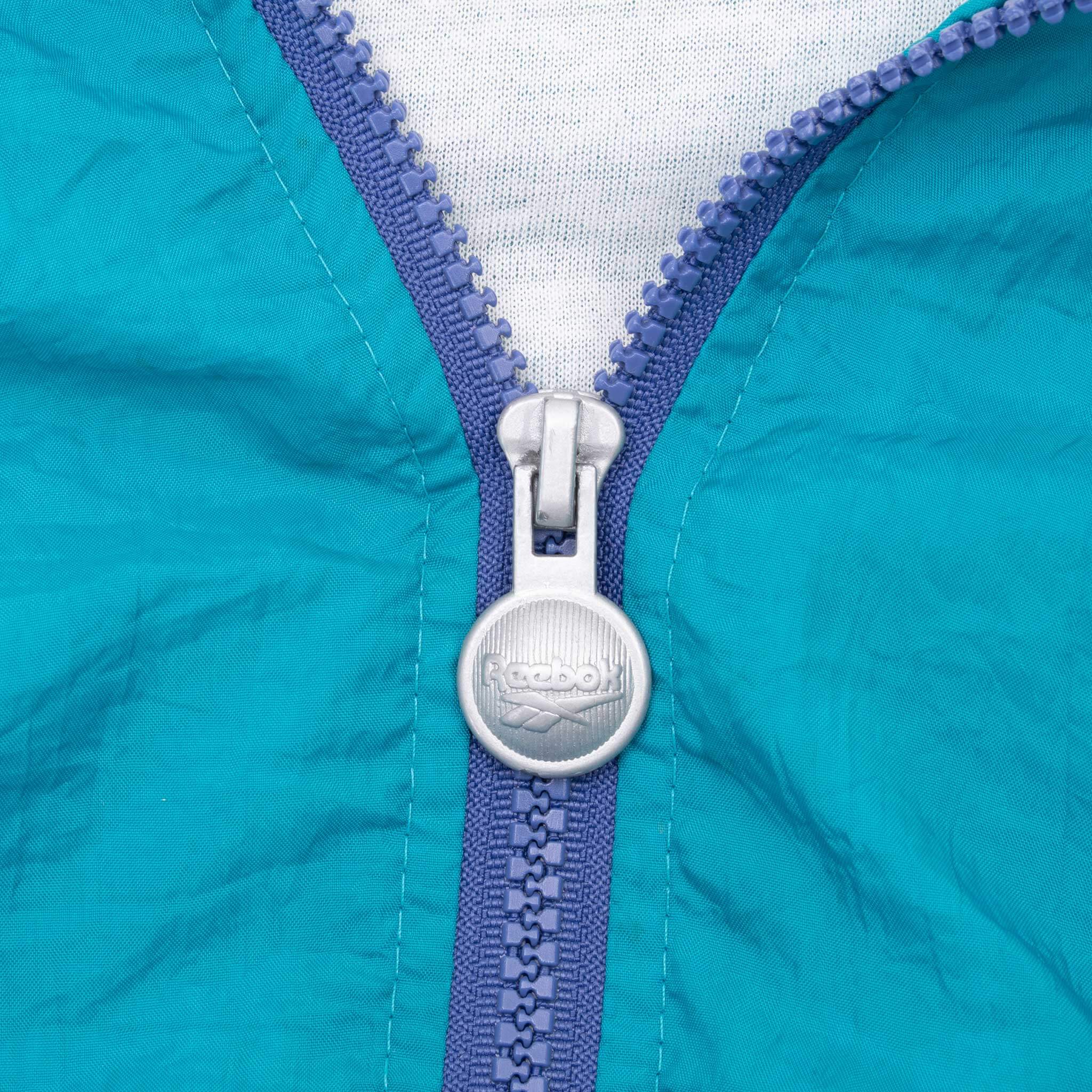 Vintage Reebok Neon Windbreaker Jacket 1990S Size Medium