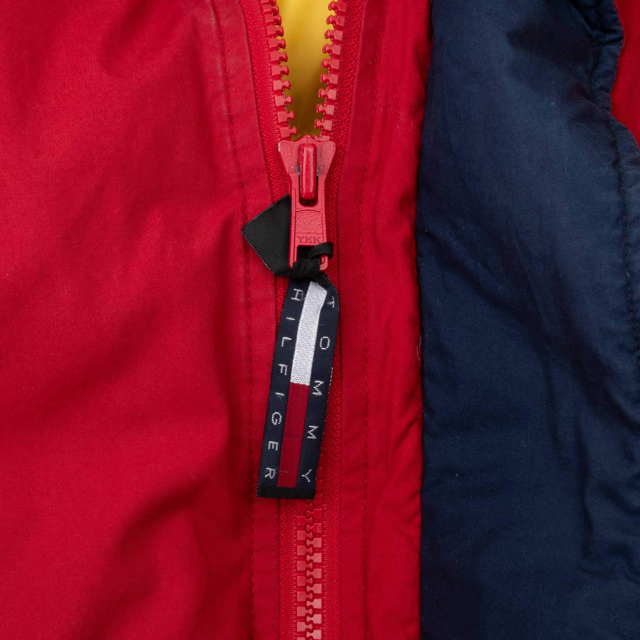 Vintage Tommy Hilfiger Red Puffer Jacket 1990S Size XL