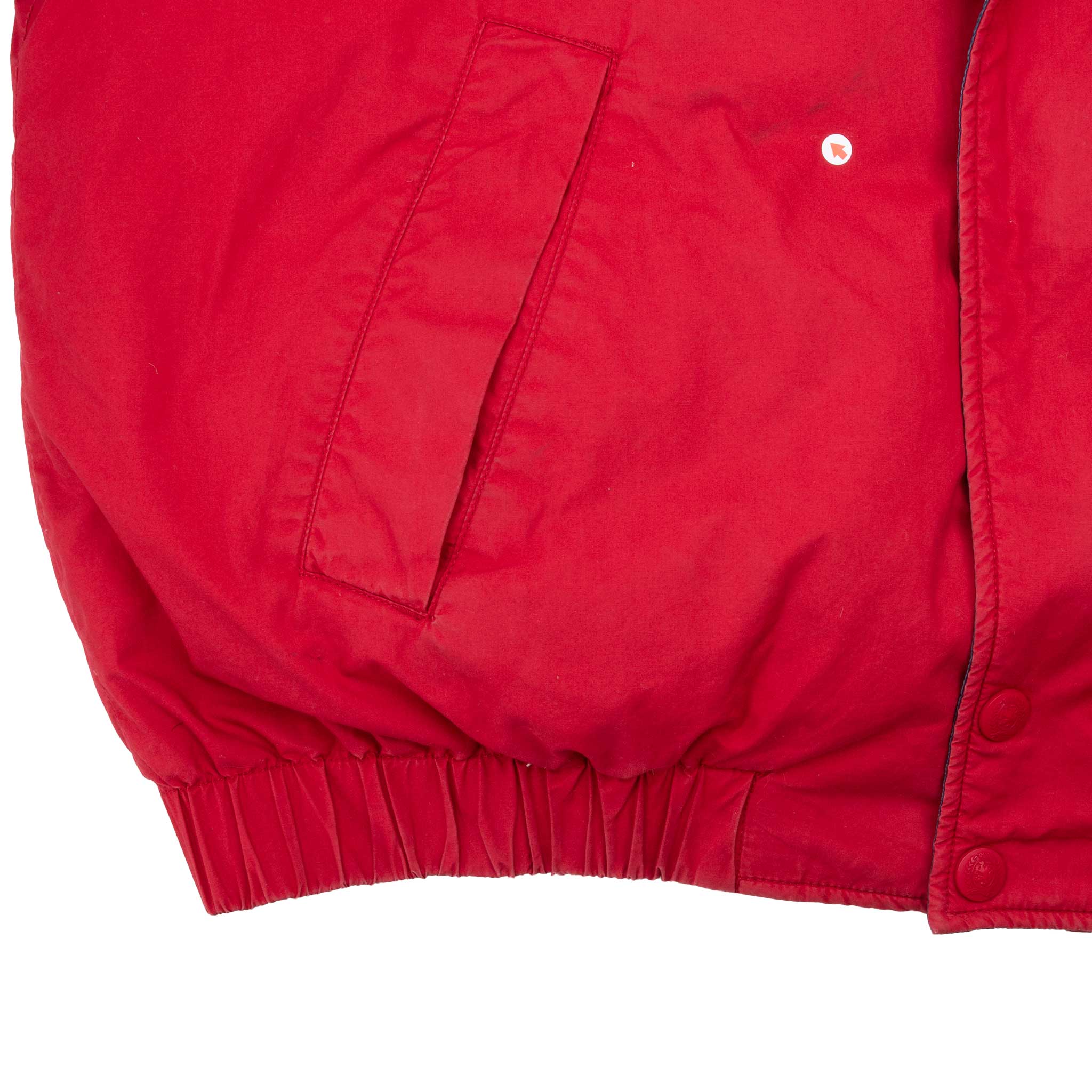 VINTAGE TOMMY HILFIGER RED PUFFER JACKET 1990S XL