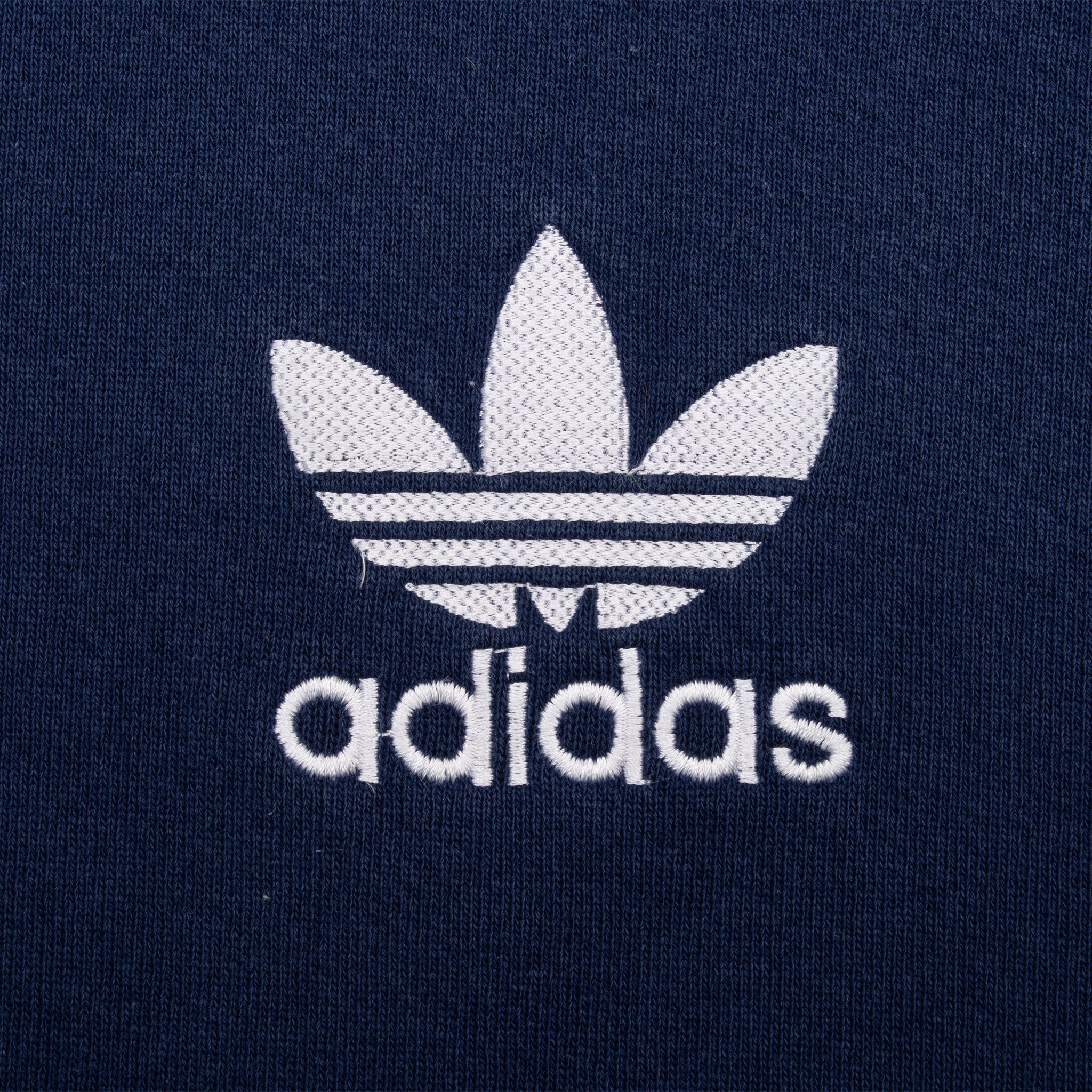 Vintage Adidas Classic Blue Crewneck Sweatshirt 1990S Size Medium Made In Usa