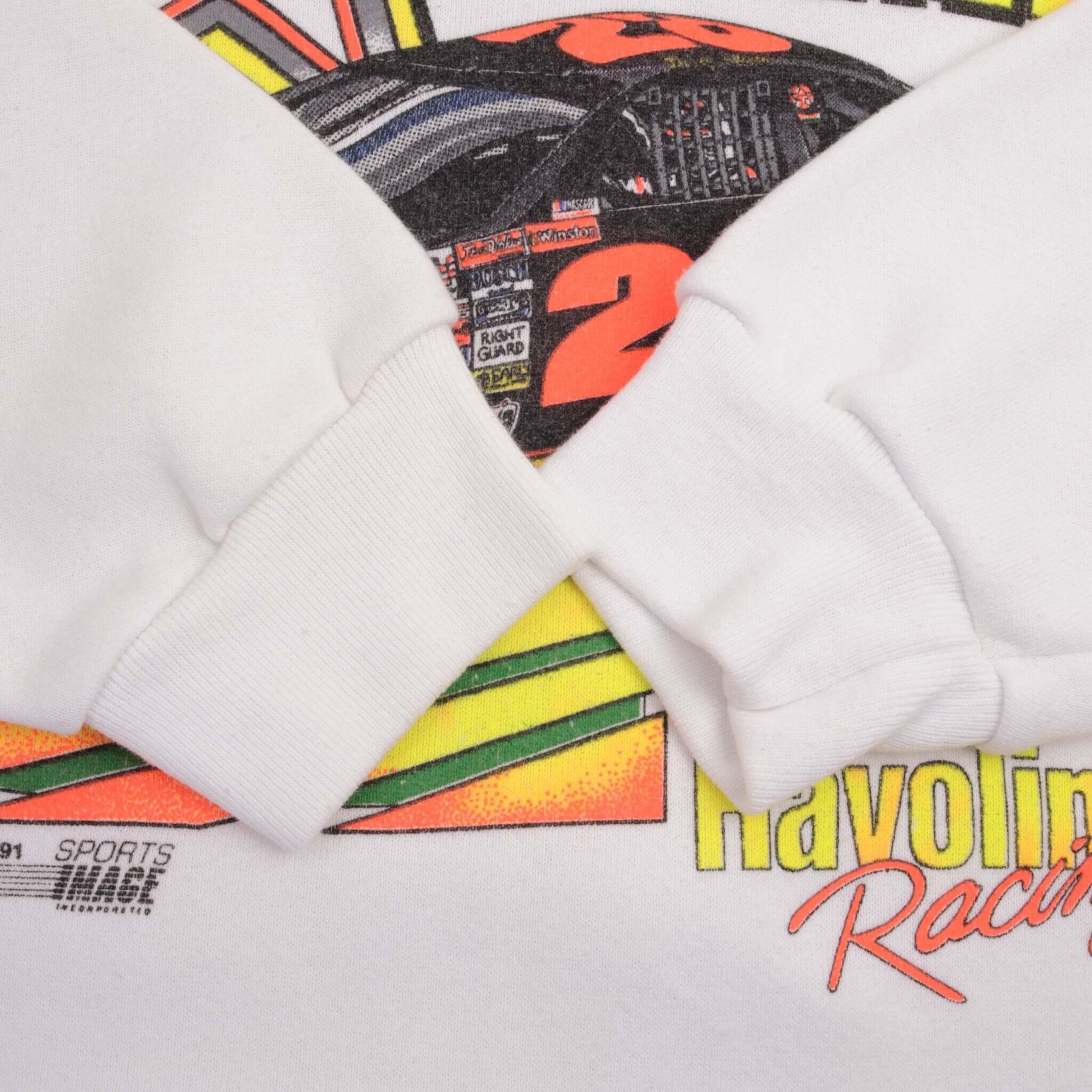 Vintage Nascar Davey Texaco Havoline Racing Allison 1991 Sweatshirt Size XL Made In Usa