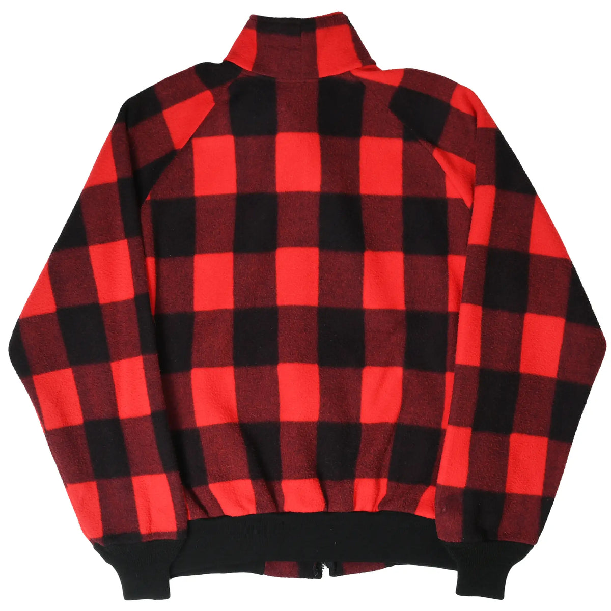Vintage Carhartt Red Black Plaid Fleece Jacket 1990s 2XL Made in USA