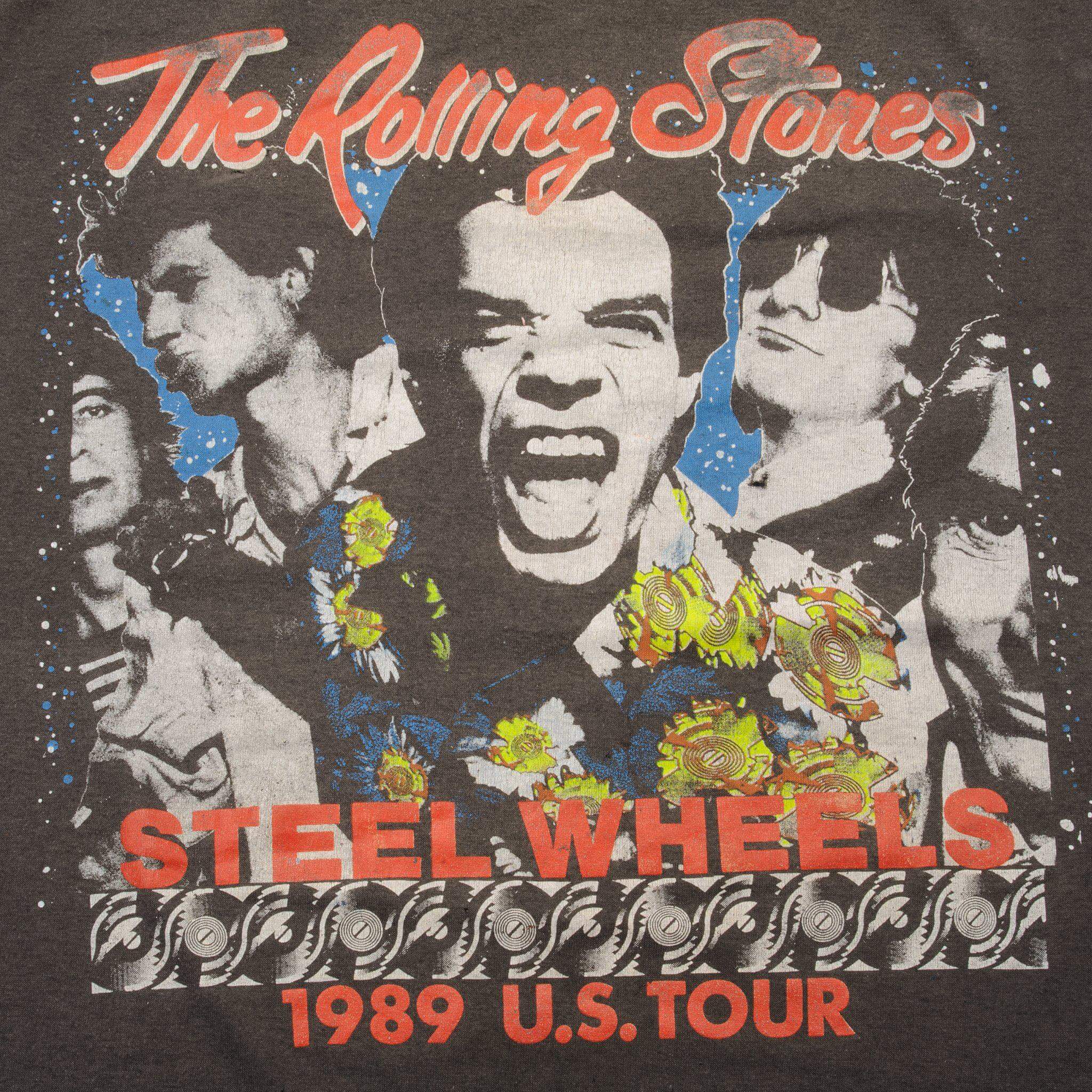 VINTAGE THE ROLLING STONES TEE SHIRT 1989 SIZE LARGE MADE IN USA