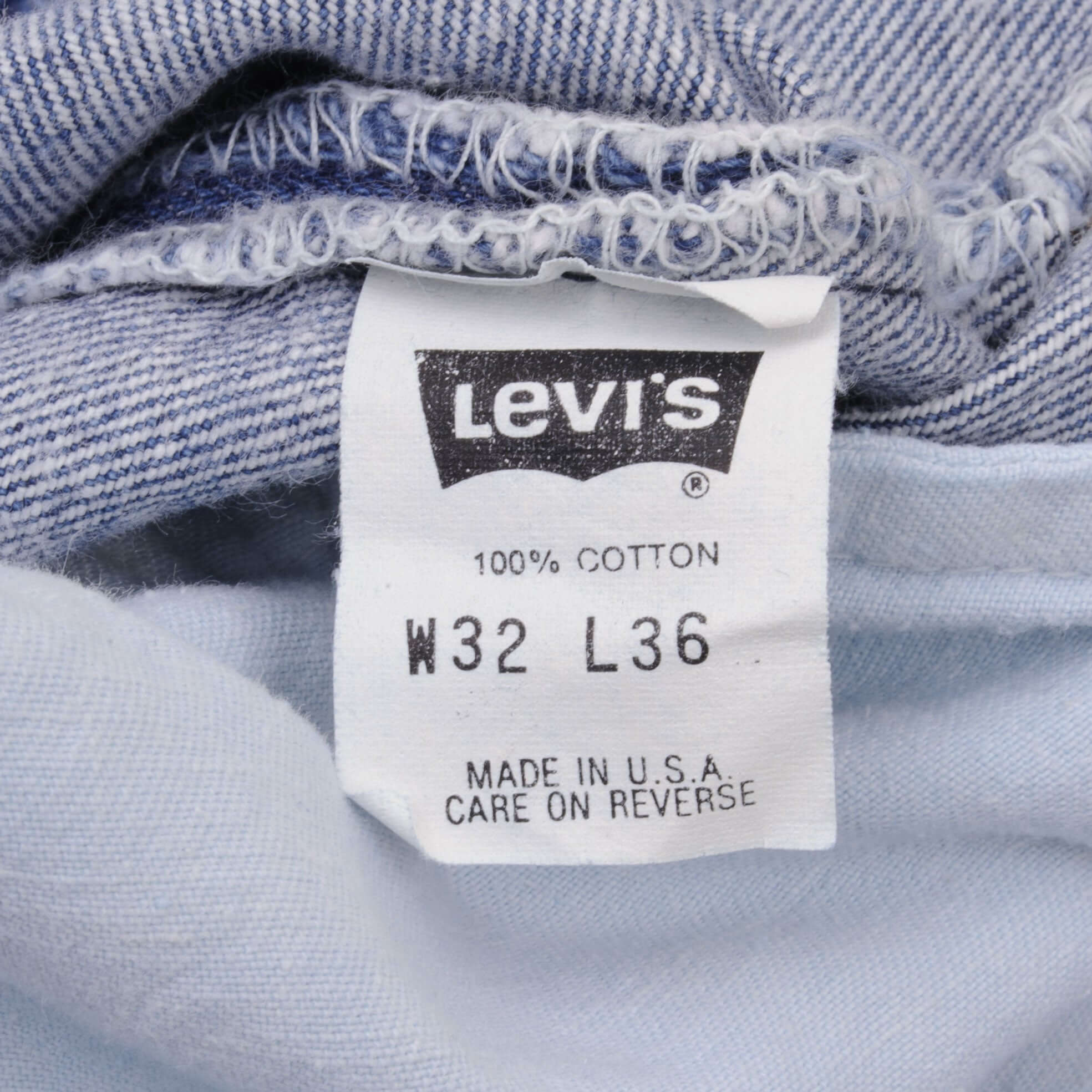 Beautiful Indigo Levis 501 Jeans 1980s Made in USA with Medium Wash Size on tag 32X36 Actual Size 30X36 Back Button #546