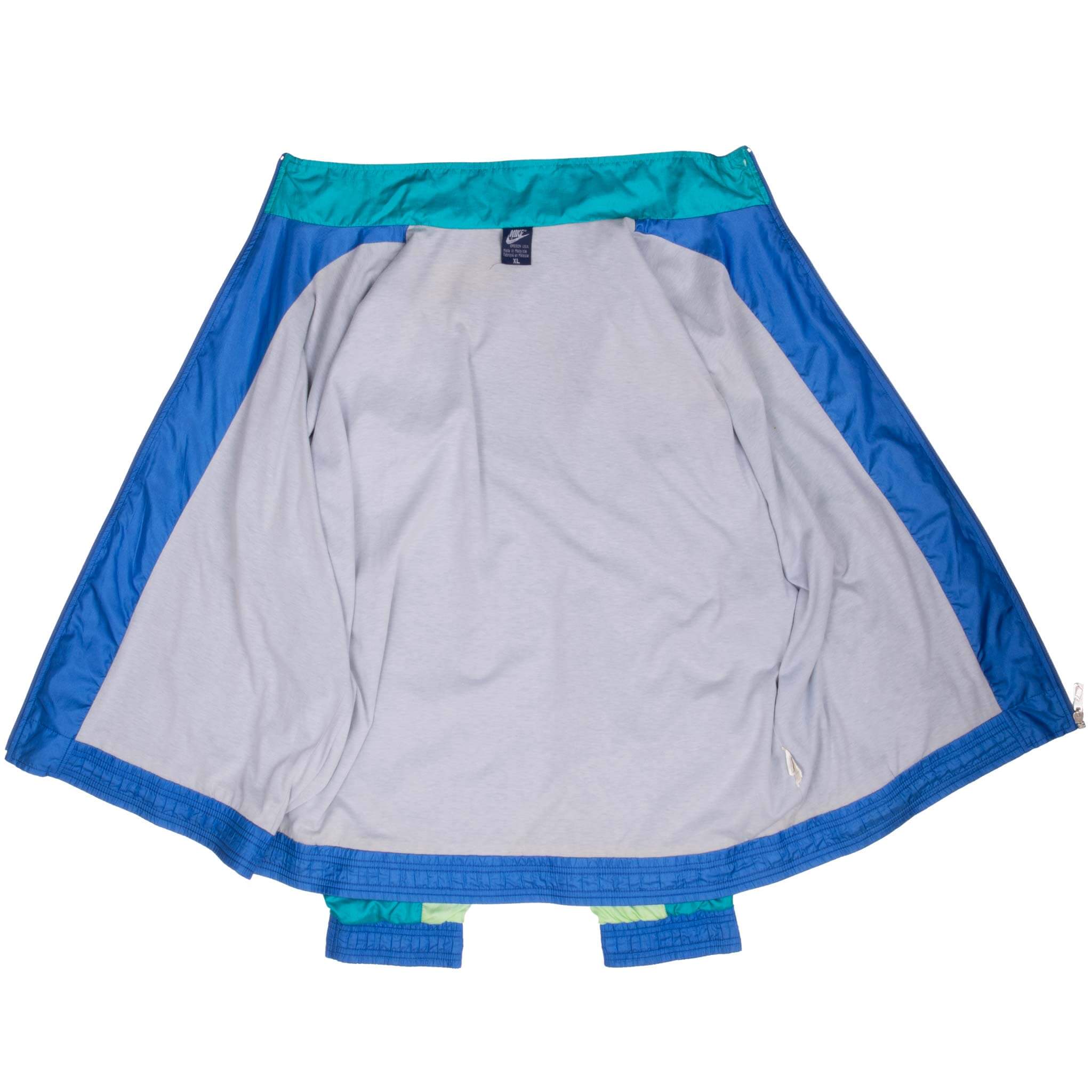 Vintage Nike Classic Swoosh Blue Windbreaker Jacket 1980S Size XL Blue Label