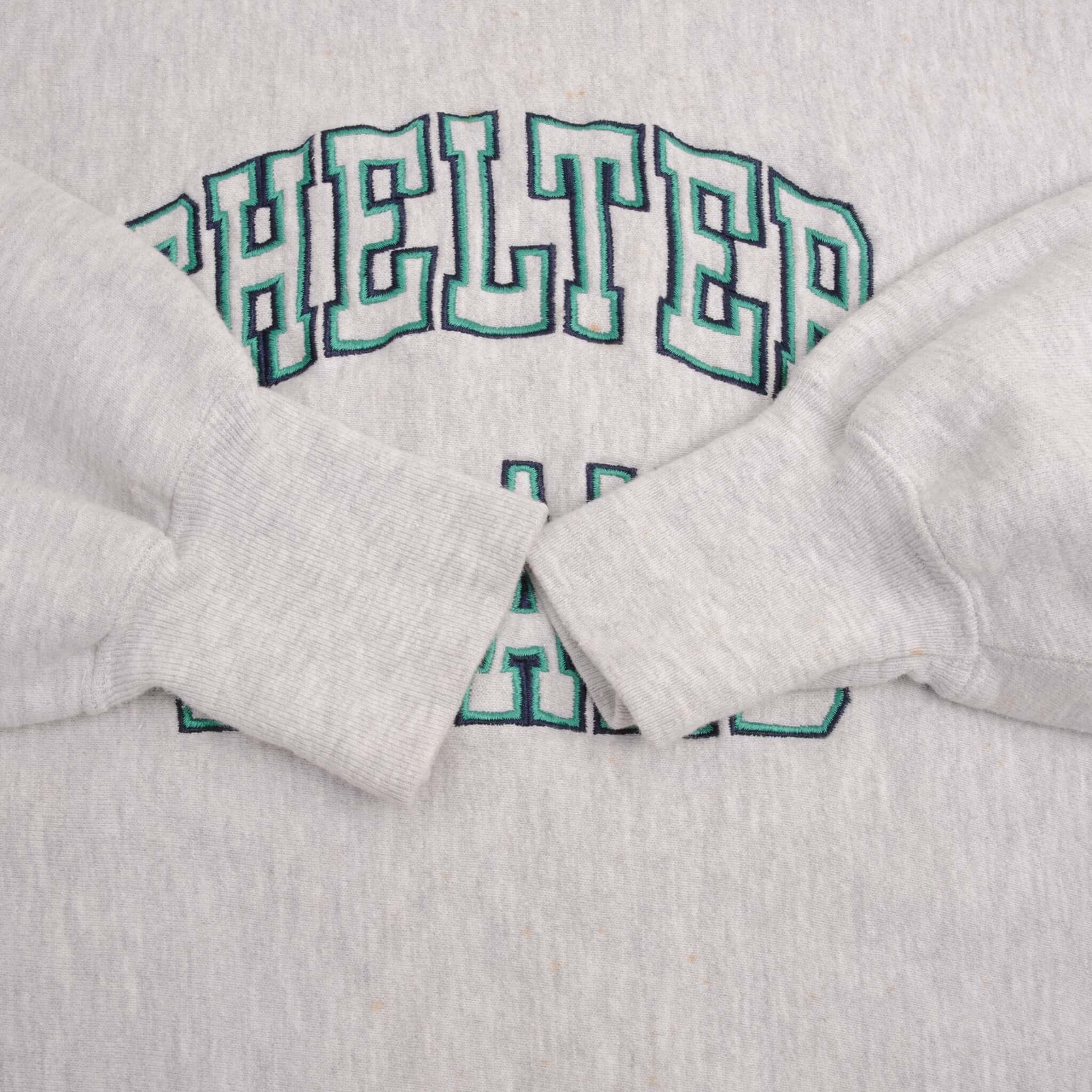 Vintage Shelter Island Champion Reverse Weave Sweatshirt 1990S Size XL Made in USA