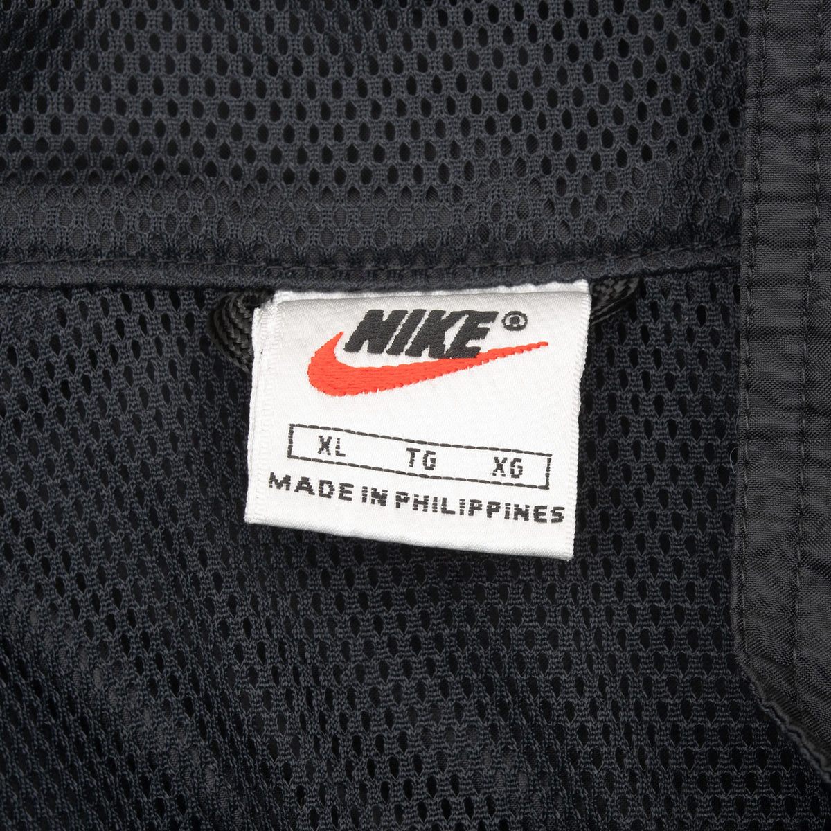 Vintage Nike Black Pullover Windbreaker Jacket 1990S Size XL