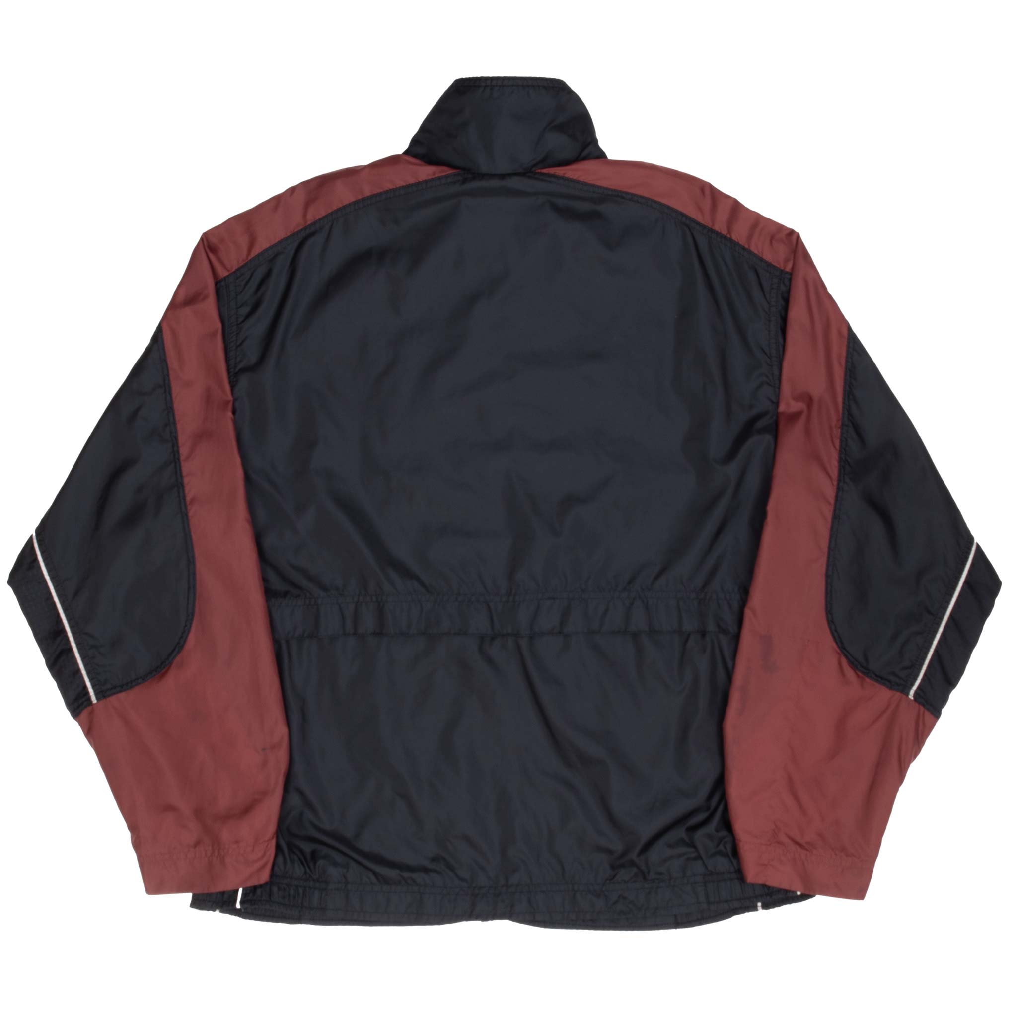 Vintage Nike Classic Swoosh Black Windbreaker Jacket 1990S Size Large