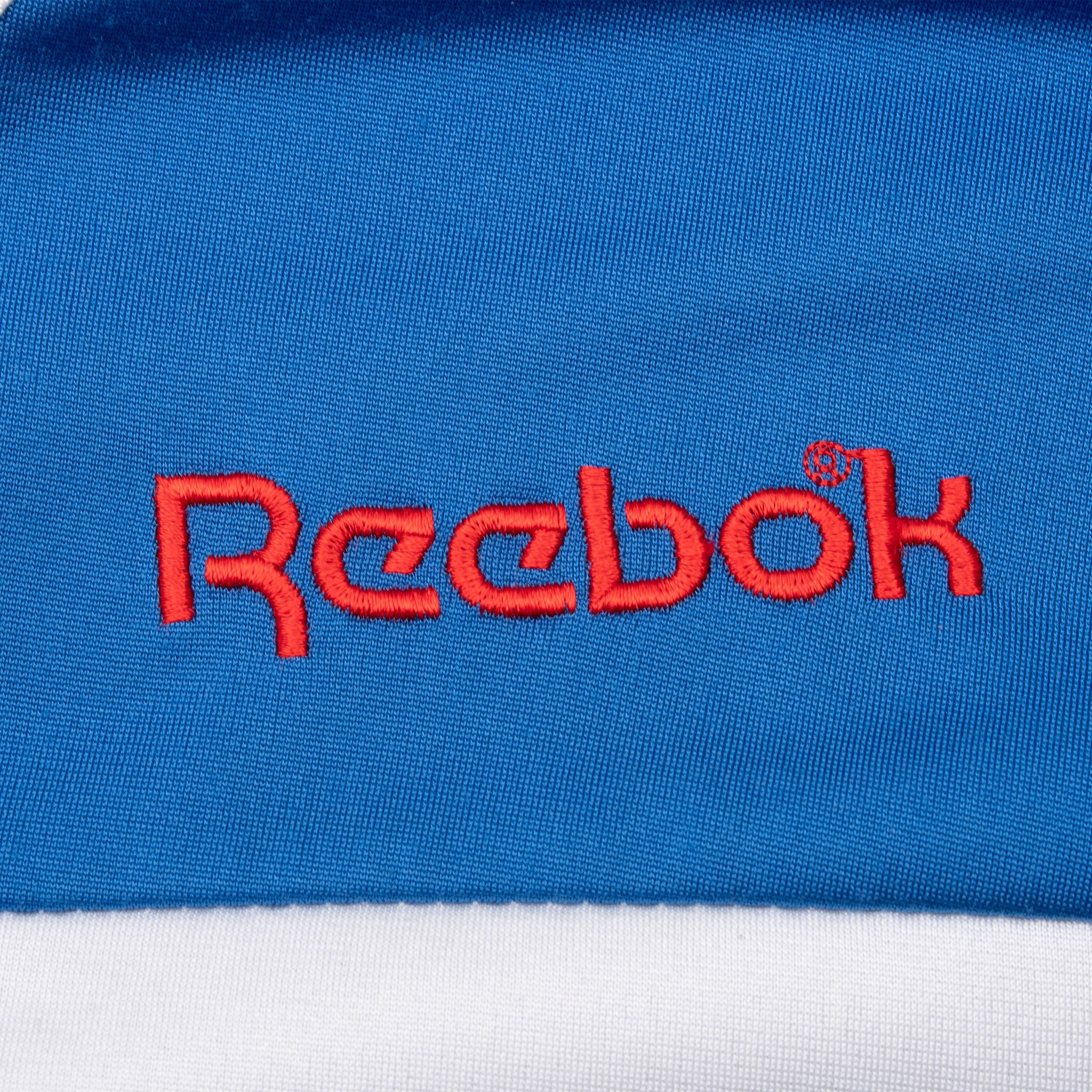 Vintage Reebok White Blue Red Tracksuit Jacket 1980S Size XL
