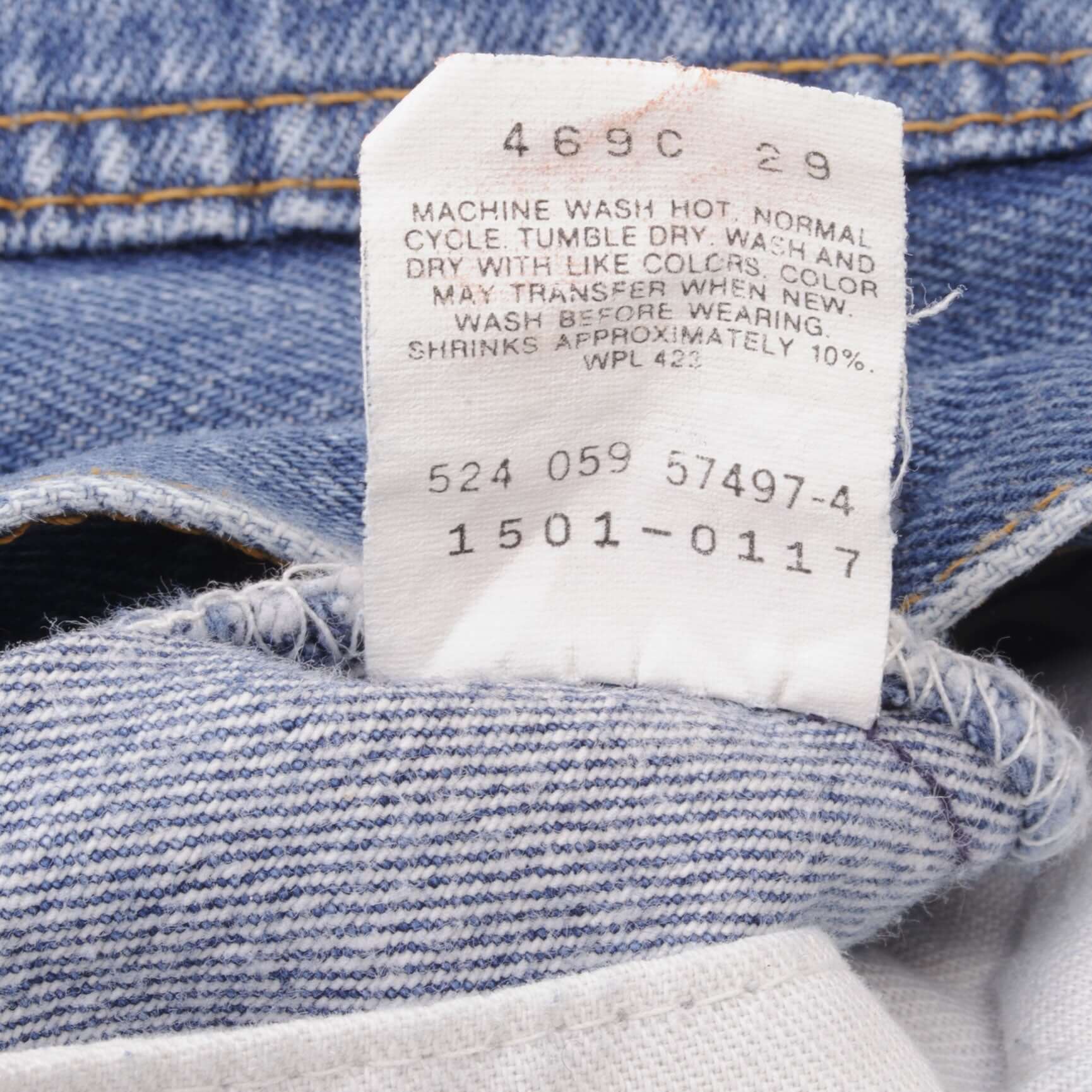 Beautiful Indigo Levis 501 Jeans 1980s Made in USA with Medium Wash Size on tag 32X38 Actual Size 31X34 Back Button #524