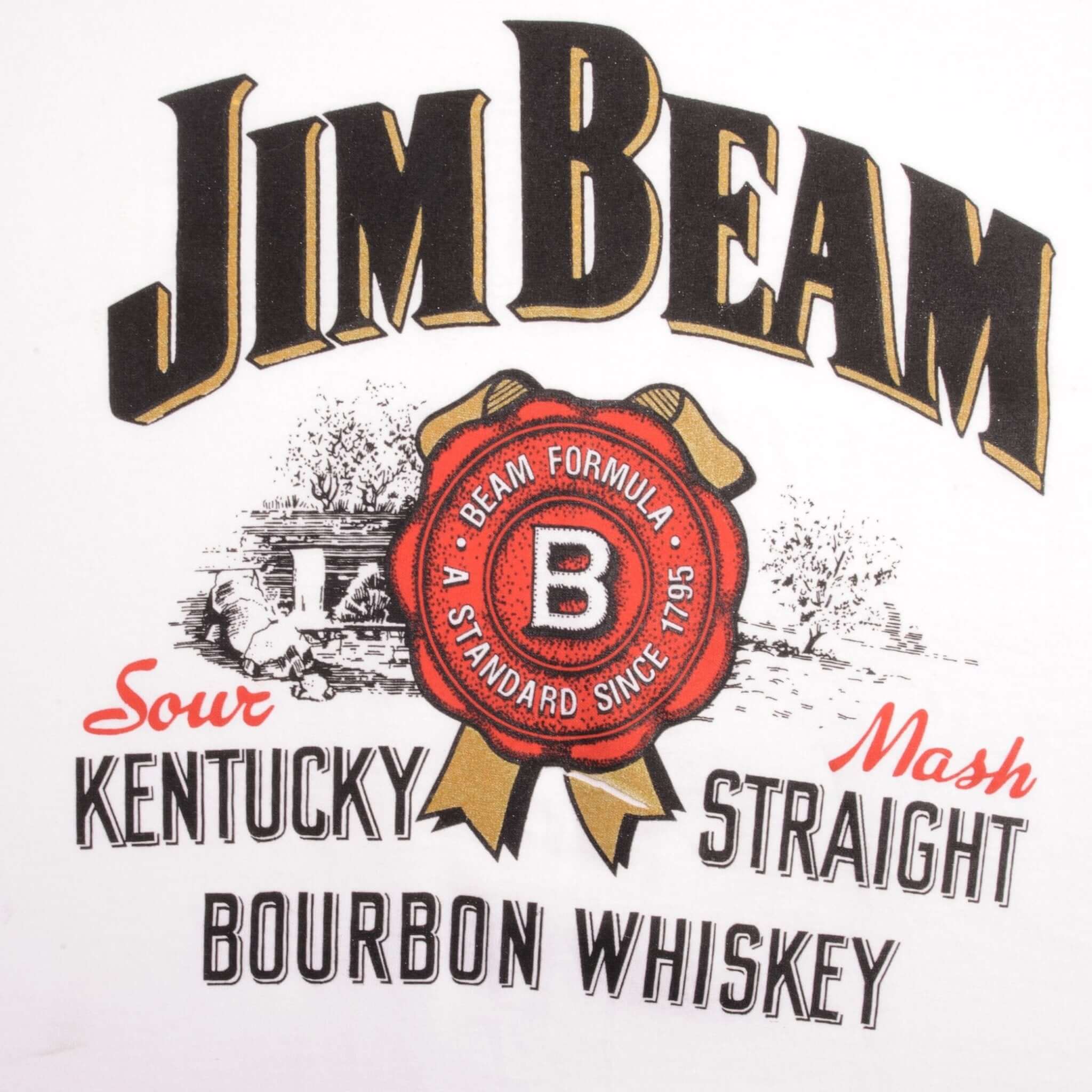 Vintage Jim Beam Bourbon Whiskey 1990S Tee Shirt Size Large Made In USA