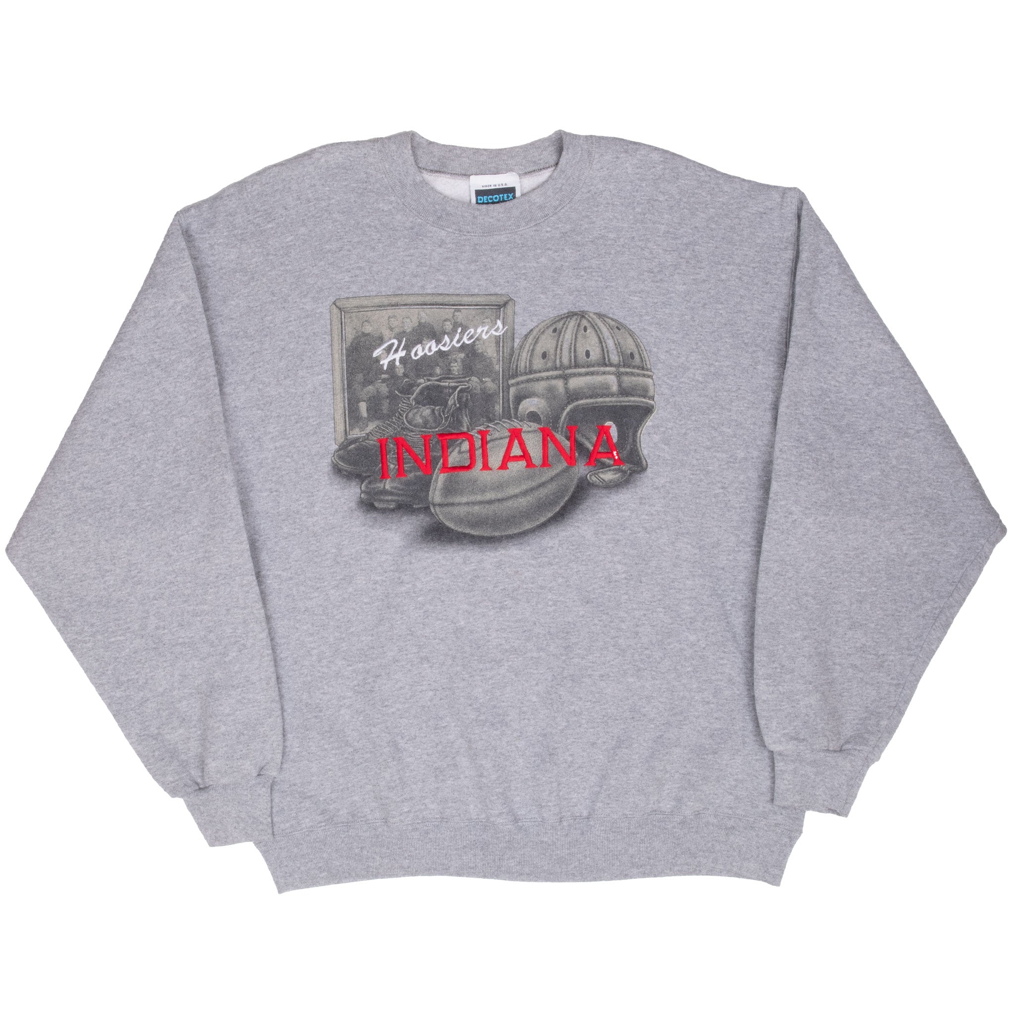 Vintage Ncaa Indiana Hoosiers Football Sweatshirt 1990S Size XL Made In Usa