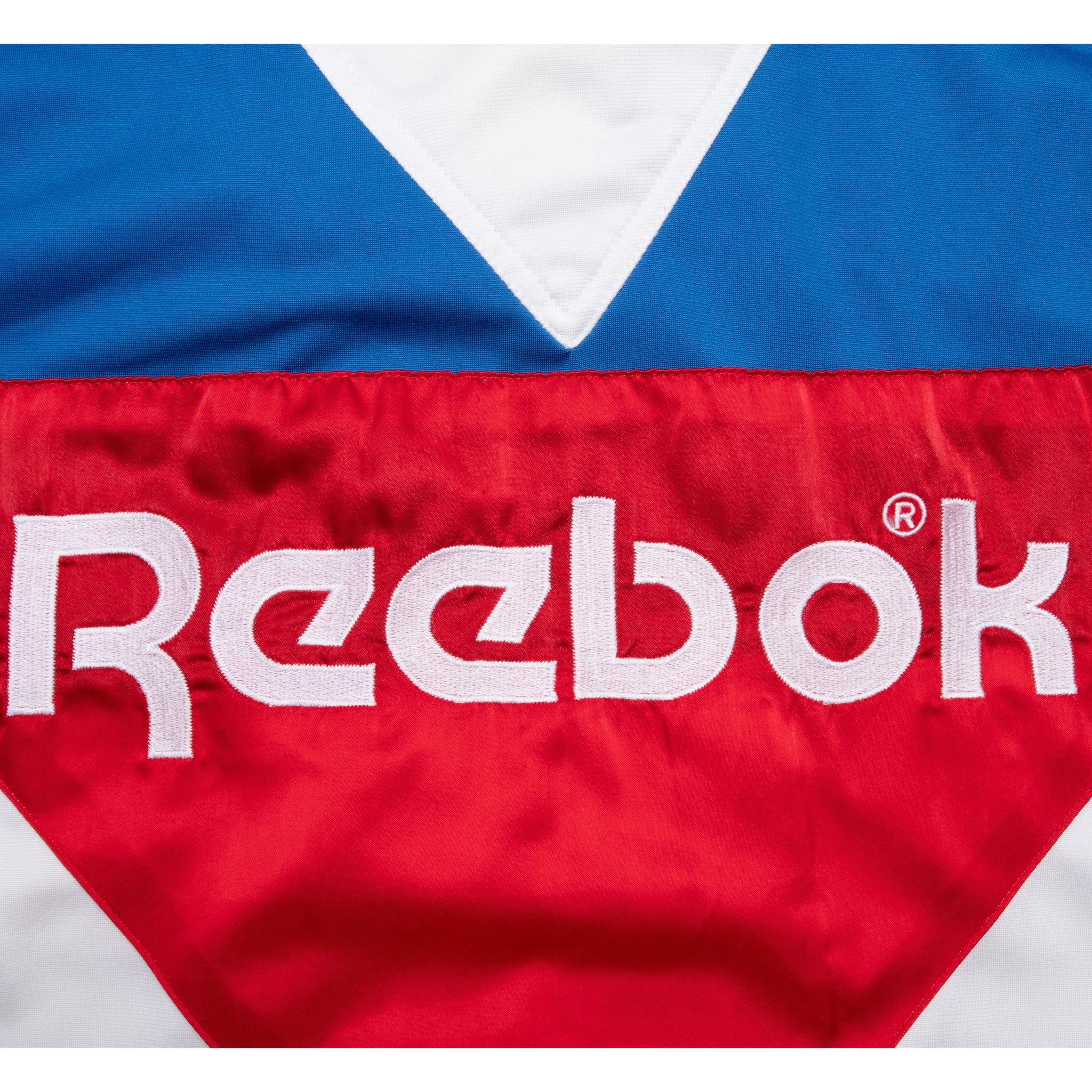 Vintage Reebok White Blue Red Tracksuit Jacket 1980S Size XL