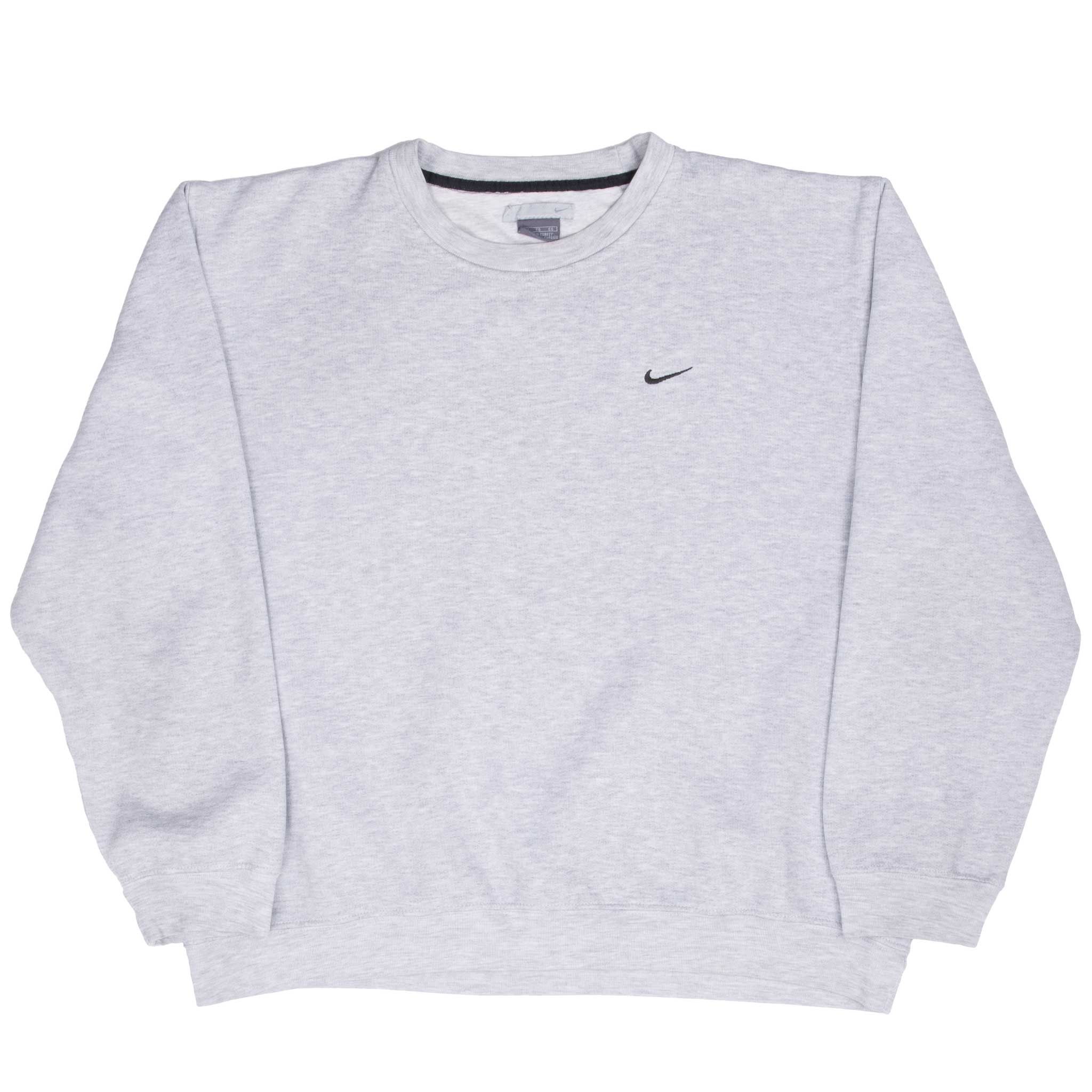 Vintage Nike Classic Swoosh Grey Sweatshirt 2000S Size Large